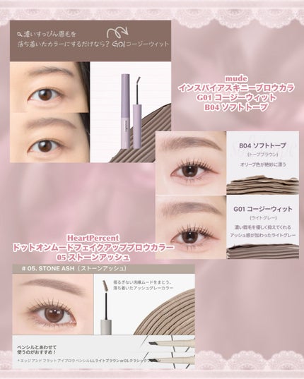 スピーディー スキニー ブロウカラ/PERIPERA/眉マスカラを使ったクチコミ(7枚目)