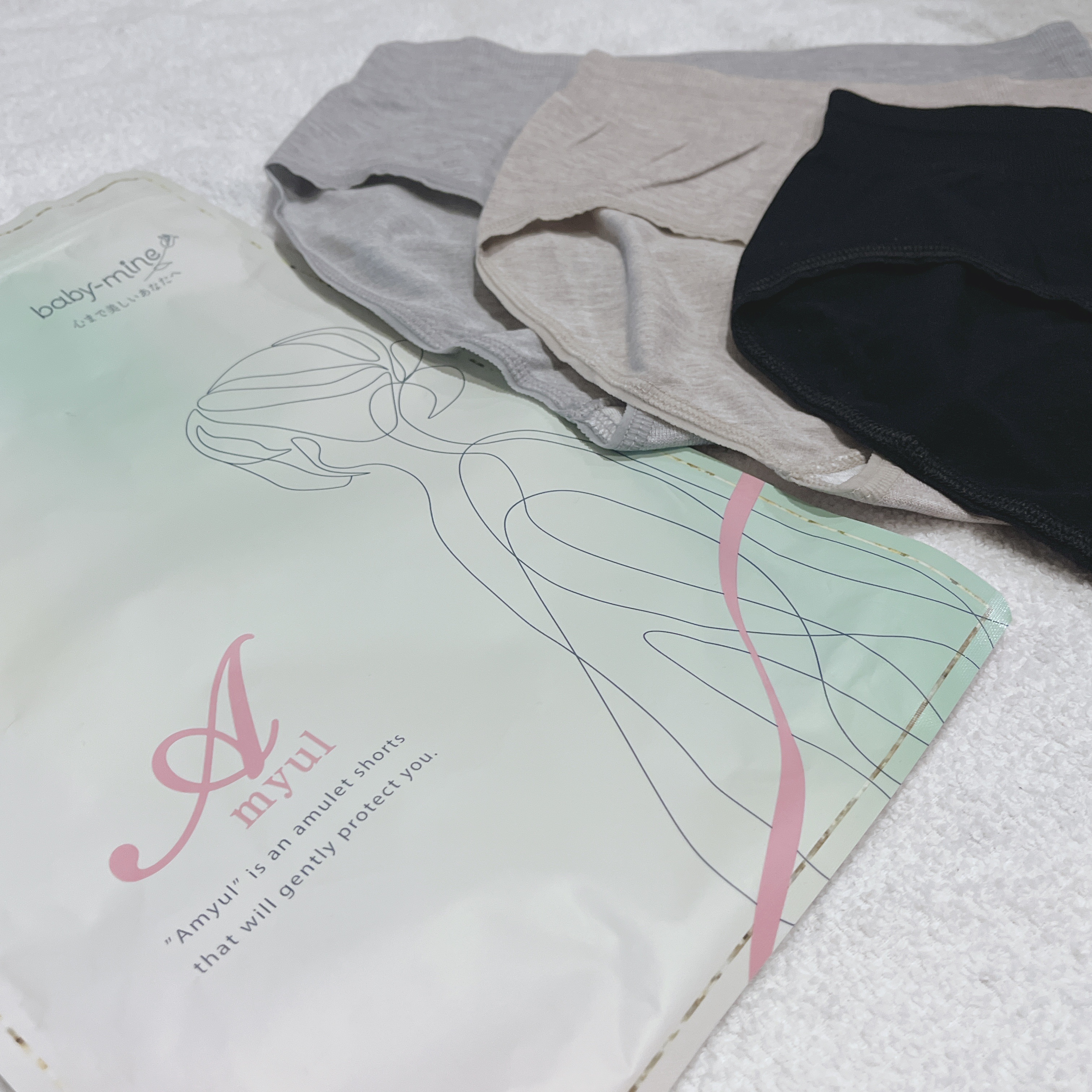 \温・巡・美/

babymine #提供

肌にやさしい、
ゆらぎ世代に寄り添う高品質インナー

『Amyul』竹繊維ショーツ 3枚セット

「Amyul」は、
天然由来の竹繊維（バンブーファイバー）を贅沢に使用していてシルクのような滑ら