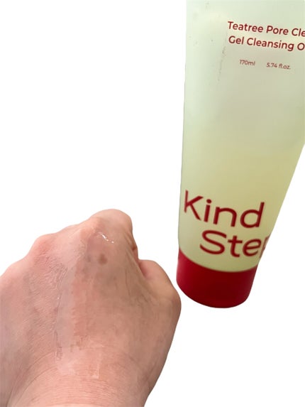 ティーツリージェルクレンジングオイル/KindStep/クレンジングジェルを使ったクチコミ(3枚目)