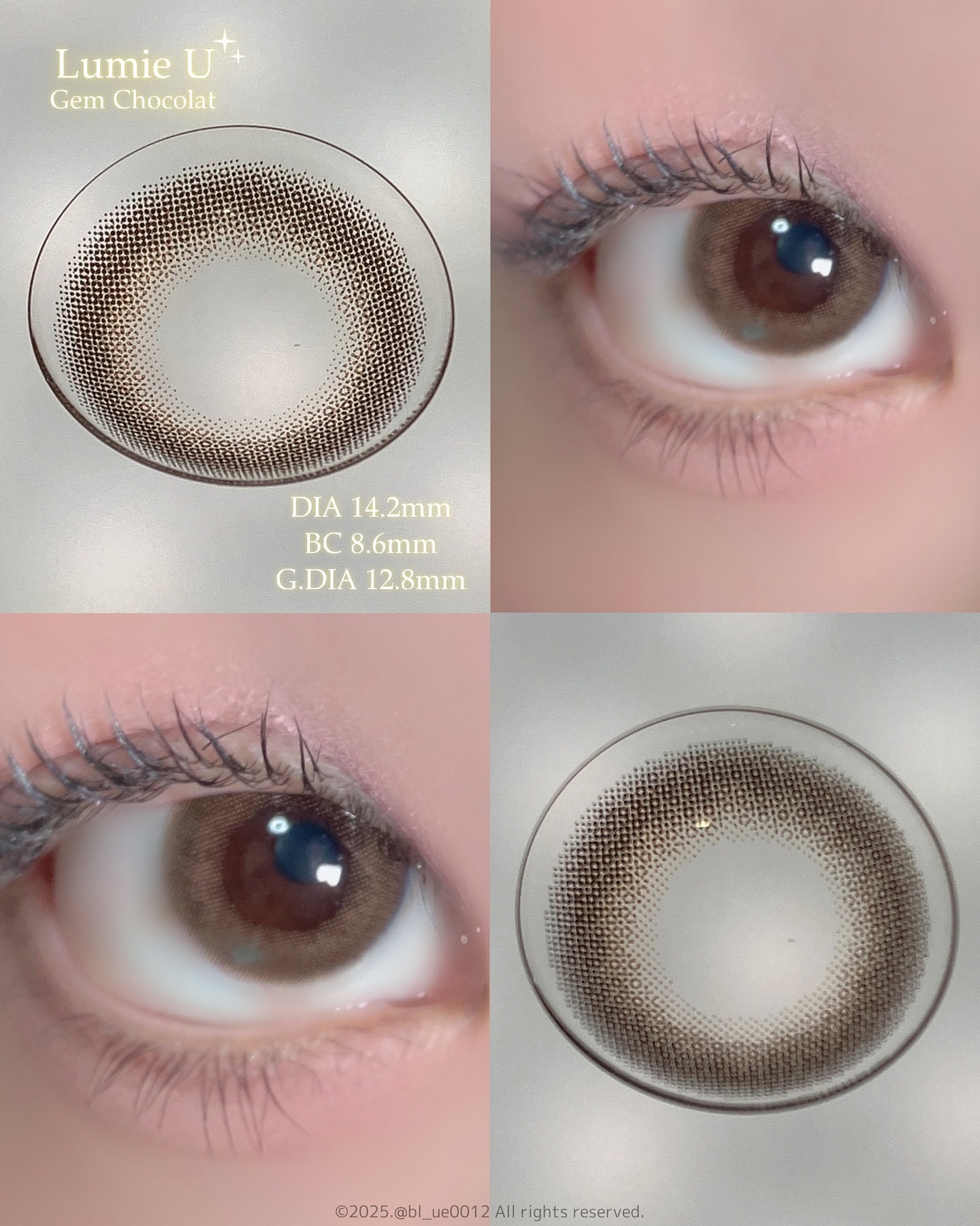 Lumie U 1day ジェムショコラ/Lumie U/ワンデー（１DAY）カラコンを使ったクチコミ（2枚目）