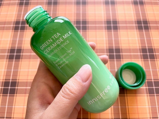 グリーンティー セラミド ミルク エッセンストナー/innisfree/化粧水を使ったクチコミ(2枚目)