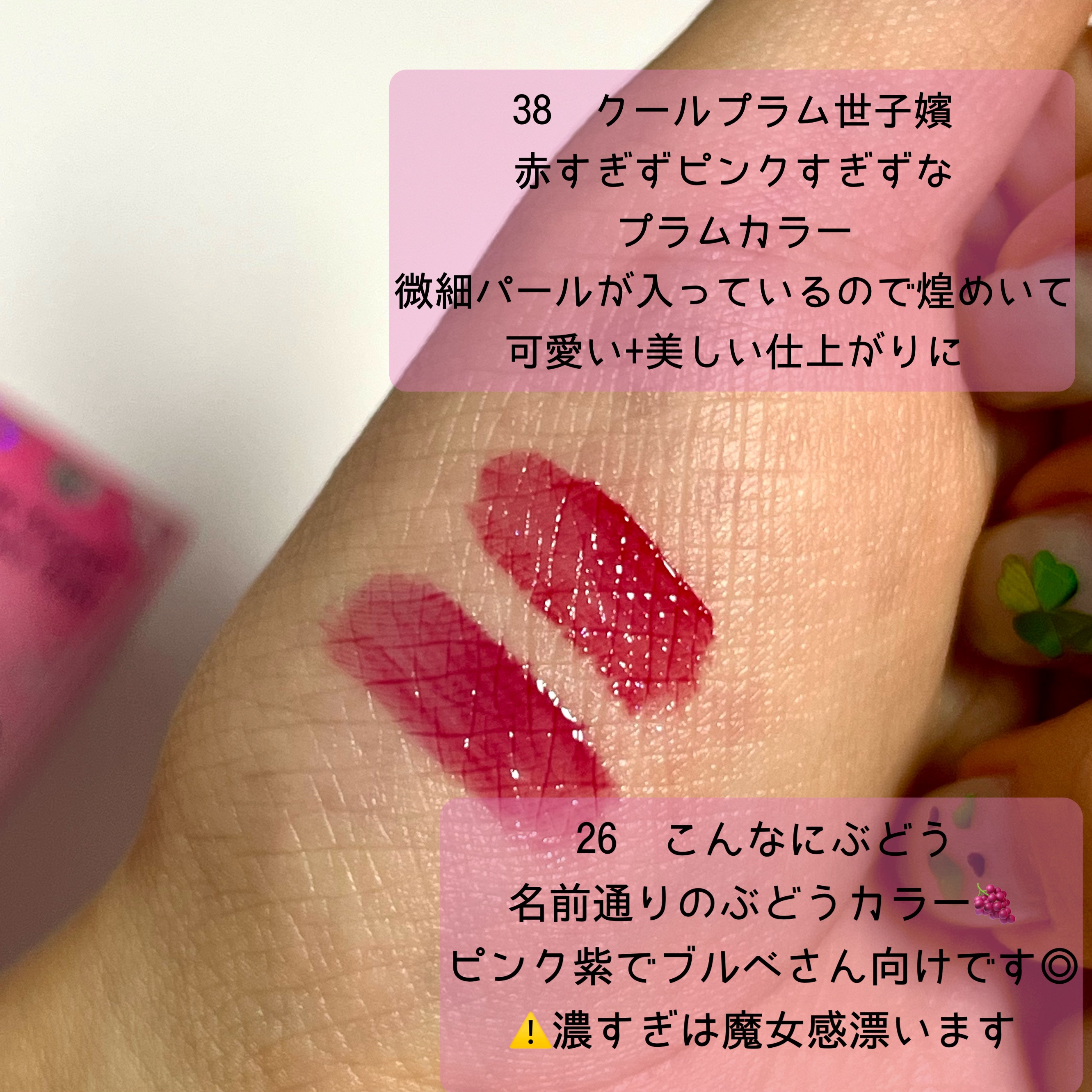 ペリペラ インク ムード グロイ ティント 38 PLUM PRINCESS(クールプラム世子嬪)【宮】/PERIPERA/リップティントを使ったクチコミ（2枚目）