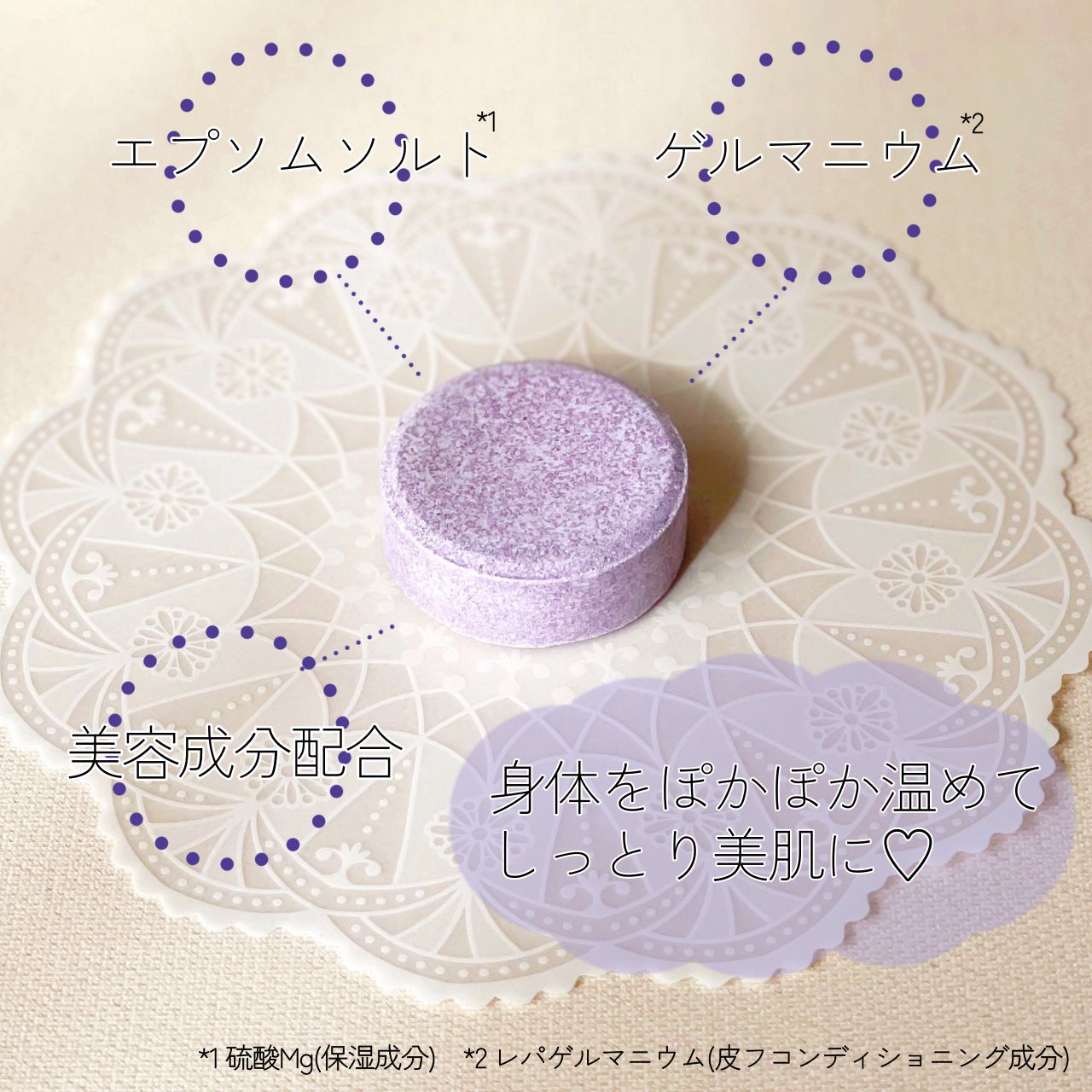 meshimase バスタブレット スパ リラックス/meshimase/炭酸系入浴剤を使ったクチコミ(3枚目)