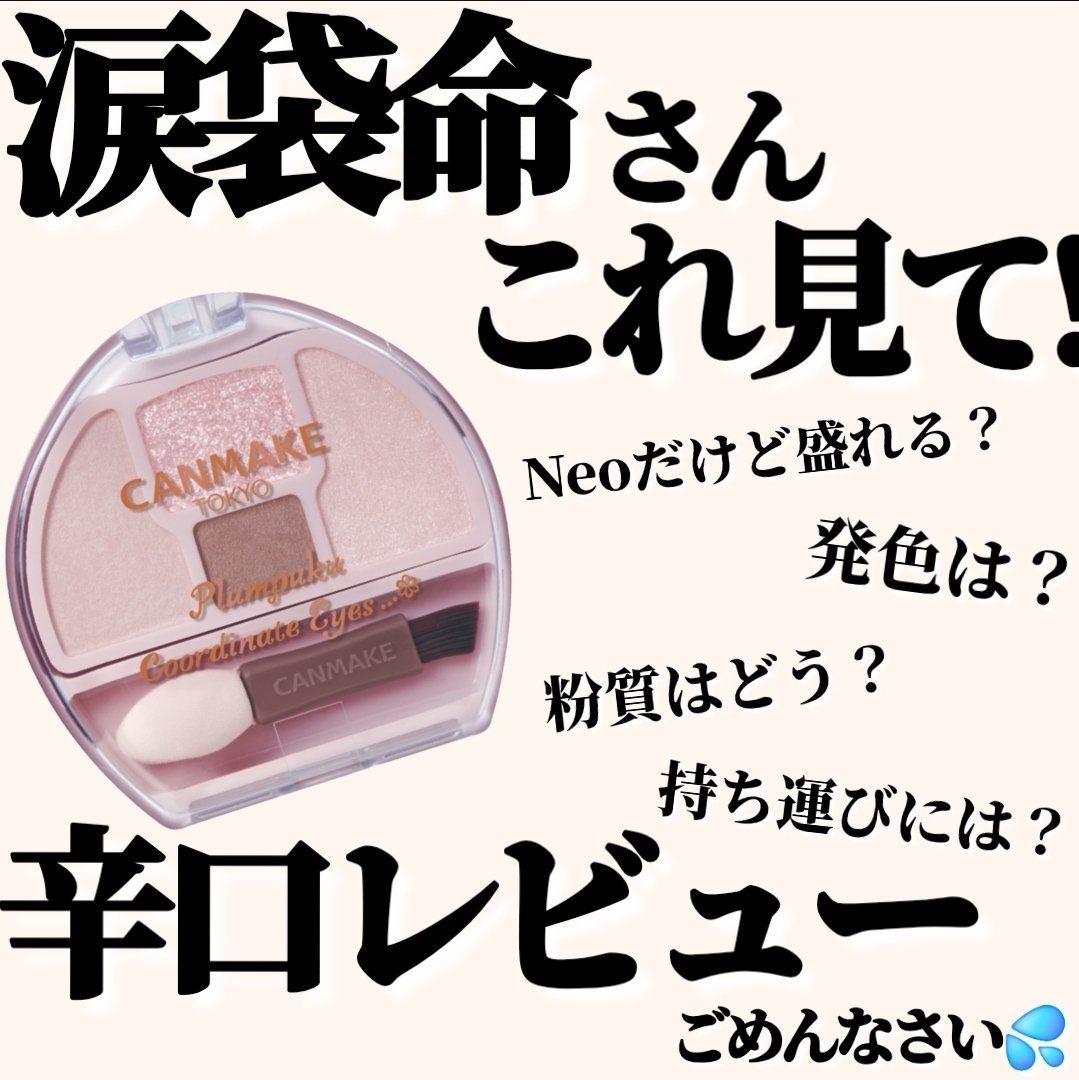 プランぷくコーデアイズNeo/キャンメイク/アイシャドウを使ったクチコミ（1枚目）