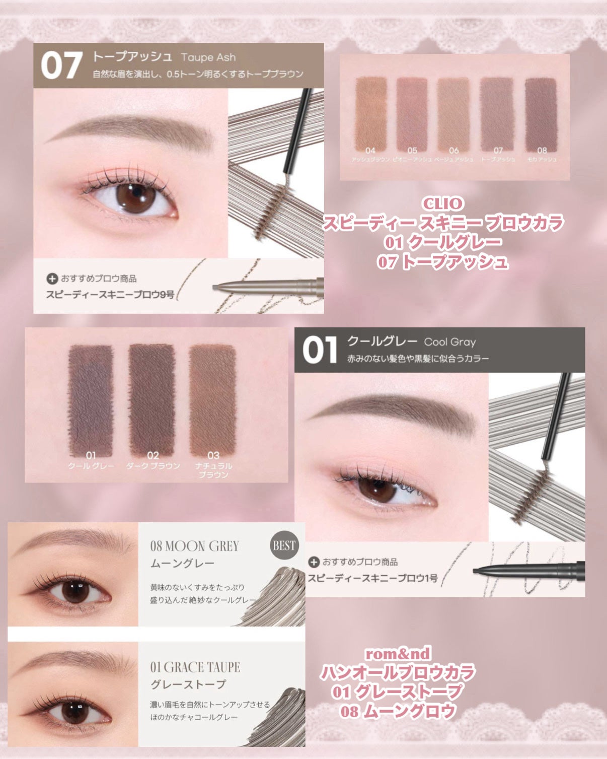 スピーディー スキニー ブロウカラ/PERIPERA/眉マスカラを使ったクチコミ(8枚目)