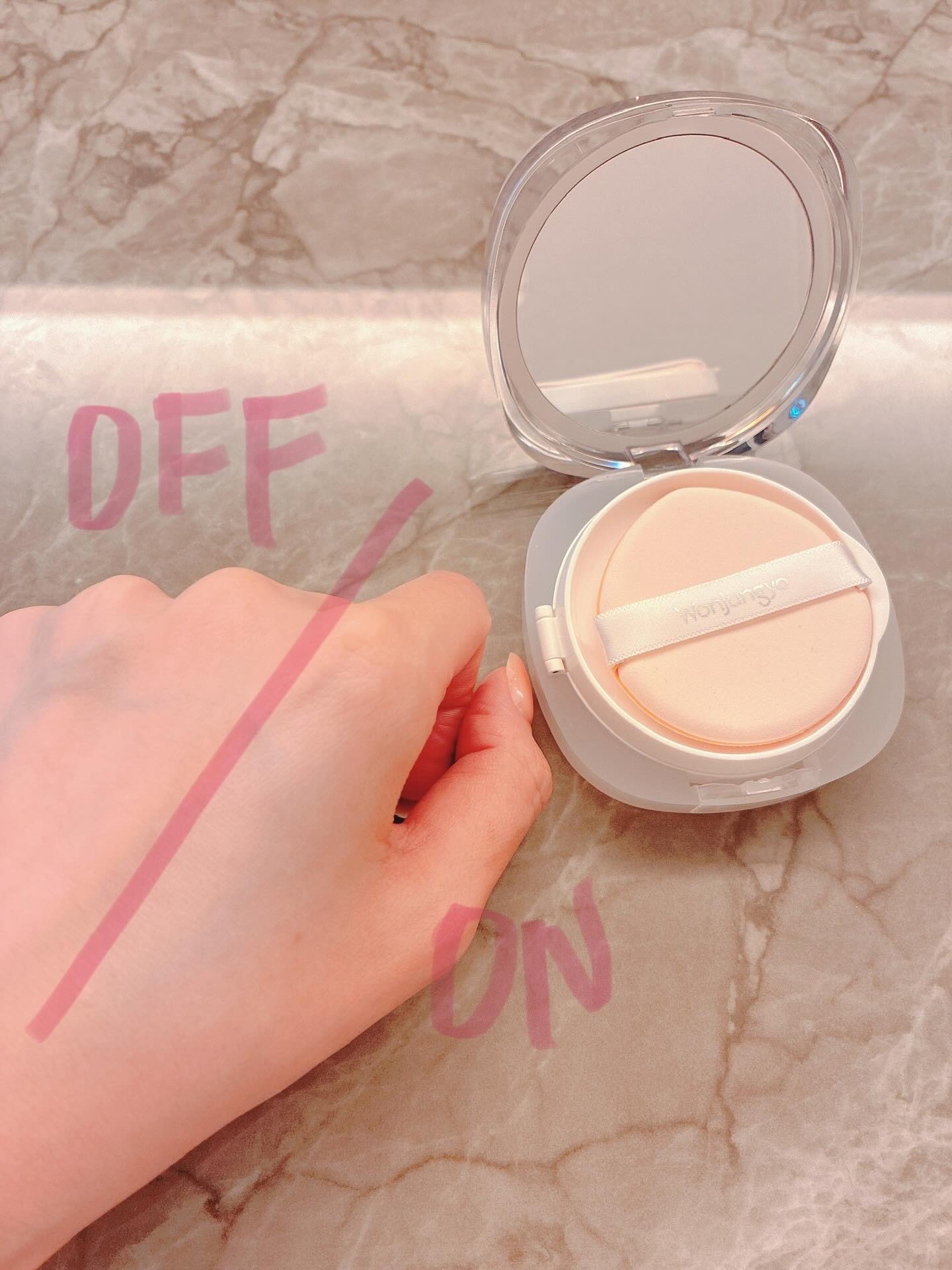 ウォンジョンヨ　トーンアップ　フィルタークッション/Wonjungyo/クッションファンデーションを使ったクチコミ（3枚目）