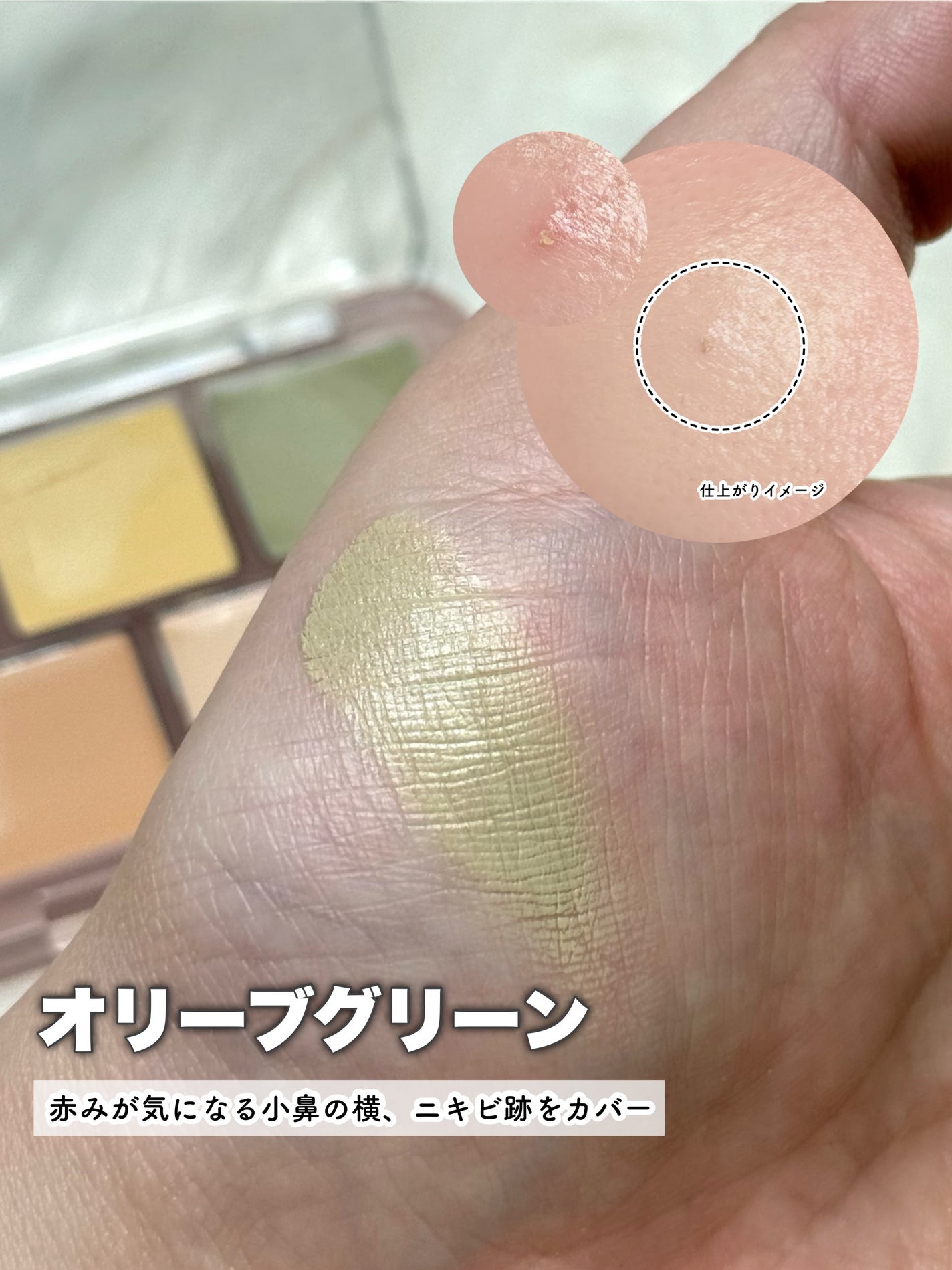 コンシールブレンダーパレット/LUNA/パレットコンシーラーを使ったクチコミ(5枚目)