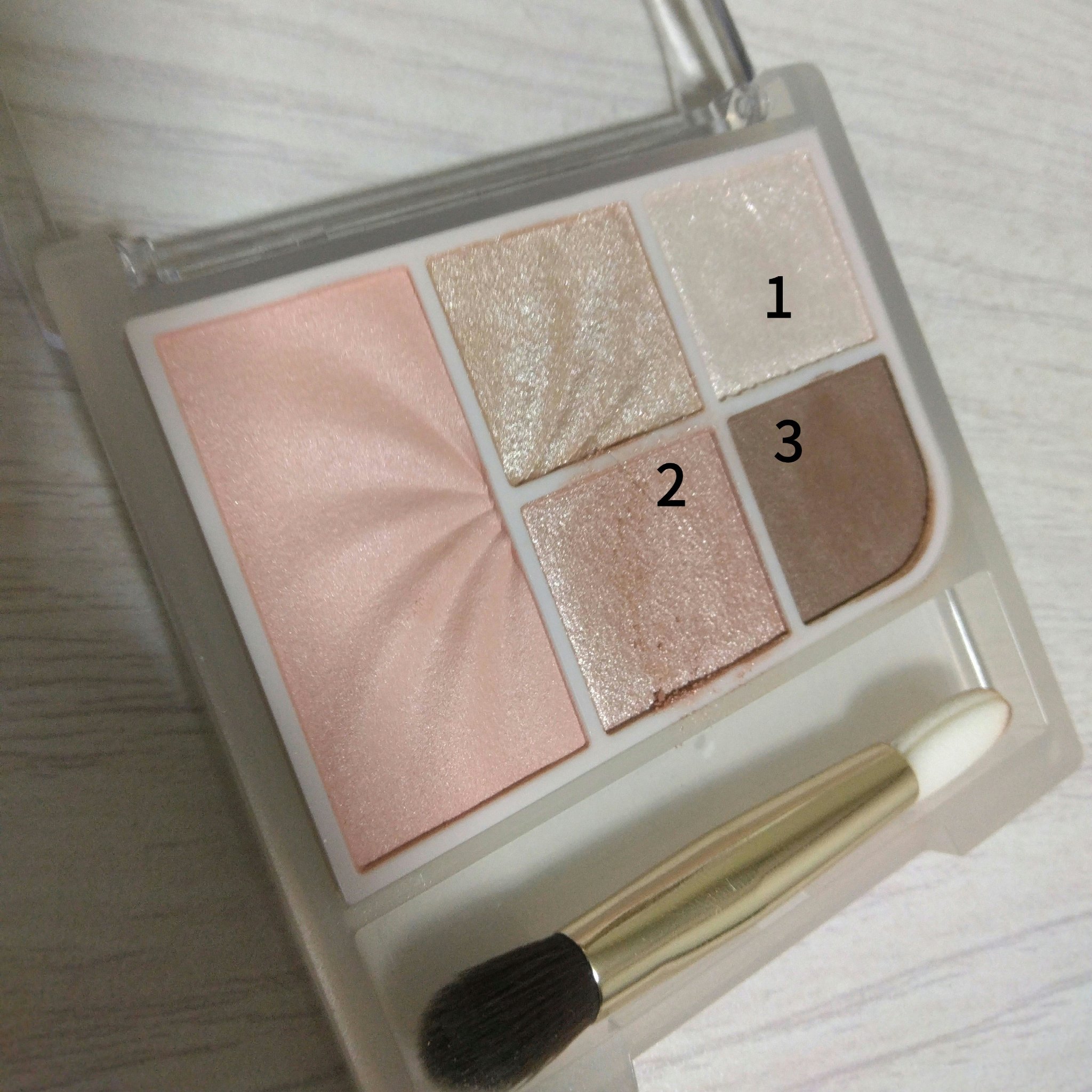 フェイスアイパレット/CEZANNE/アイシャドウを使ったクチコミ（2枚目）