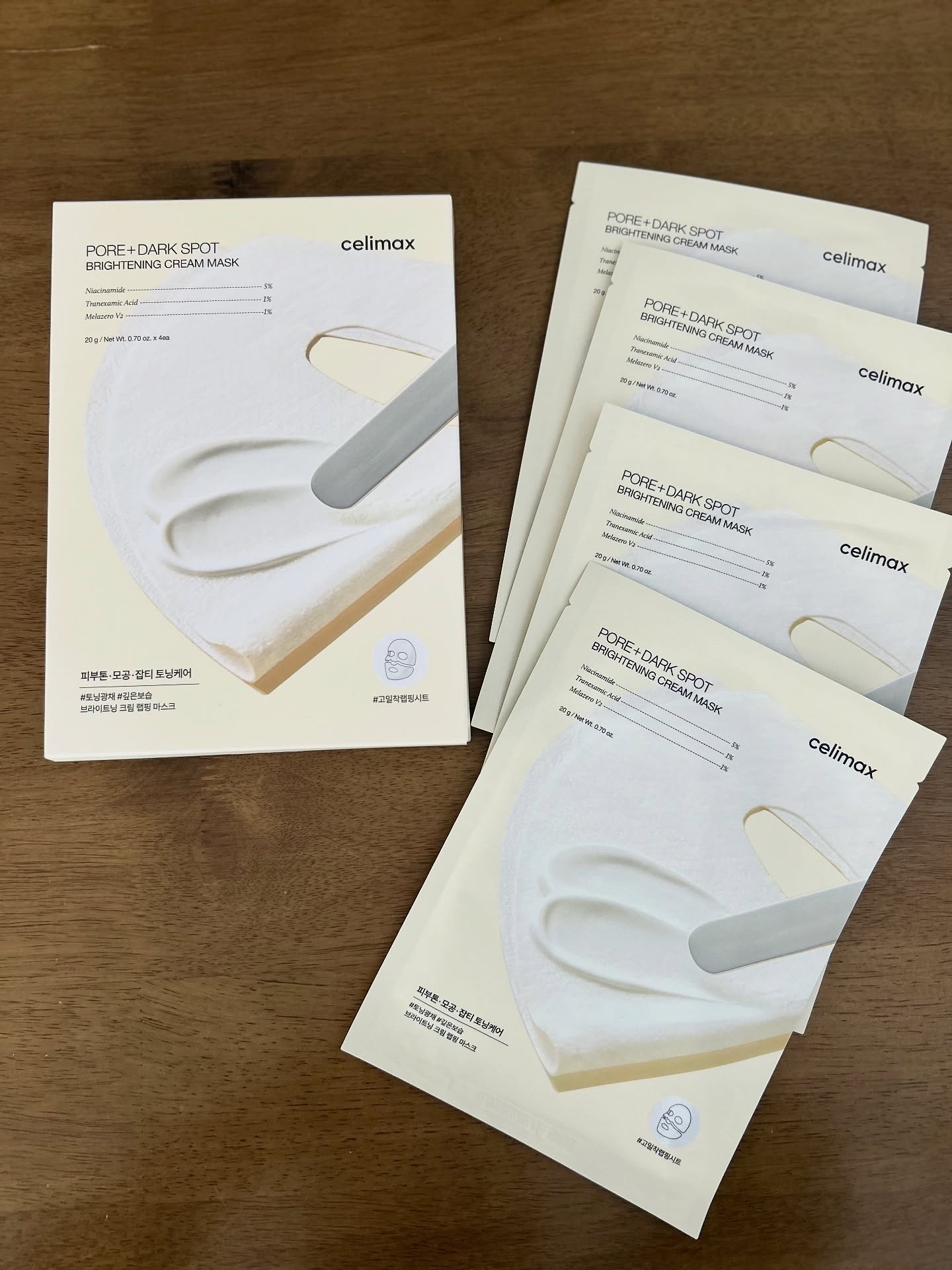 ポアブライトニングシミケアクリームラッピングパック/celimax/シートマスク・パックを使ったクチコミ（1枚目）