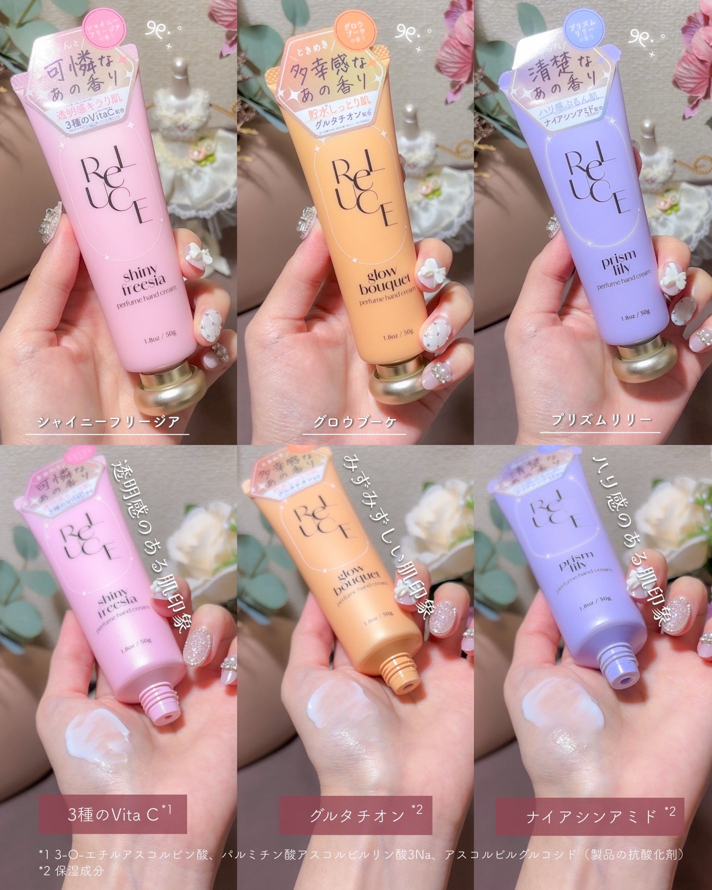 パフュームハンドクリーム グロウブーケ/ReLUCE/ハンドクリームを使ったクチコミ(4枚目)