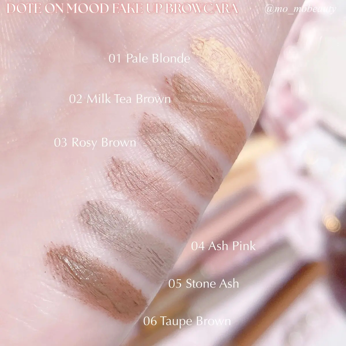 ドットオンムード フェイクアップ ブロウカラー/Heart Percent/眉マスカラを使ったクチコミ（3枚目）