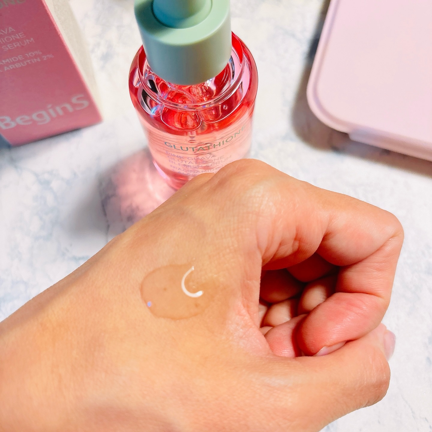 ビギンスバイジョンセンムルピンクGBセラム/BeginS by JUNGSAEMMOOL/美容液を使ったクチコミ（3枚目）