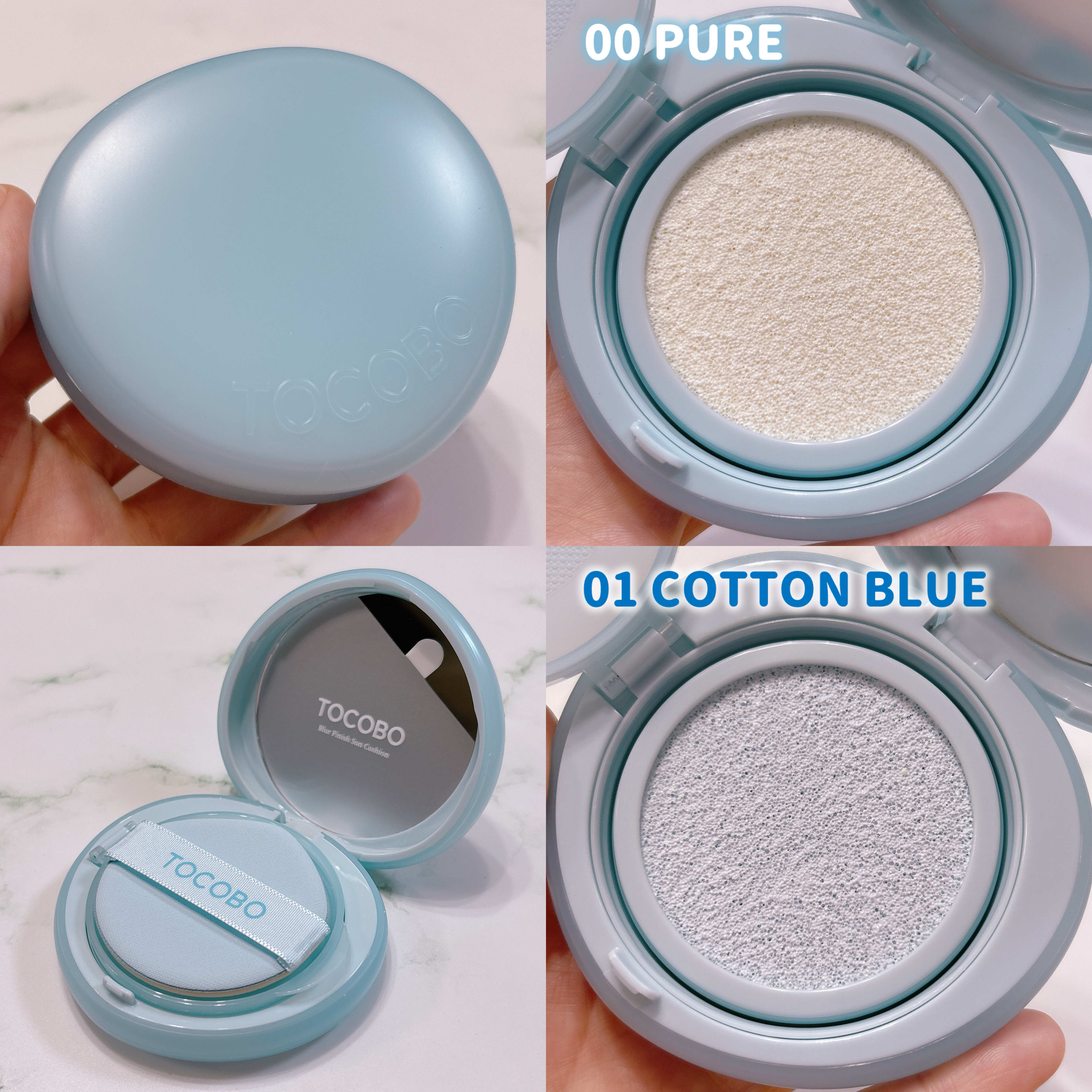 ブラーフィニッシュサンクッション/TOCOBO/日焼け止めパウダーを使ったクチコミ（2枚目）