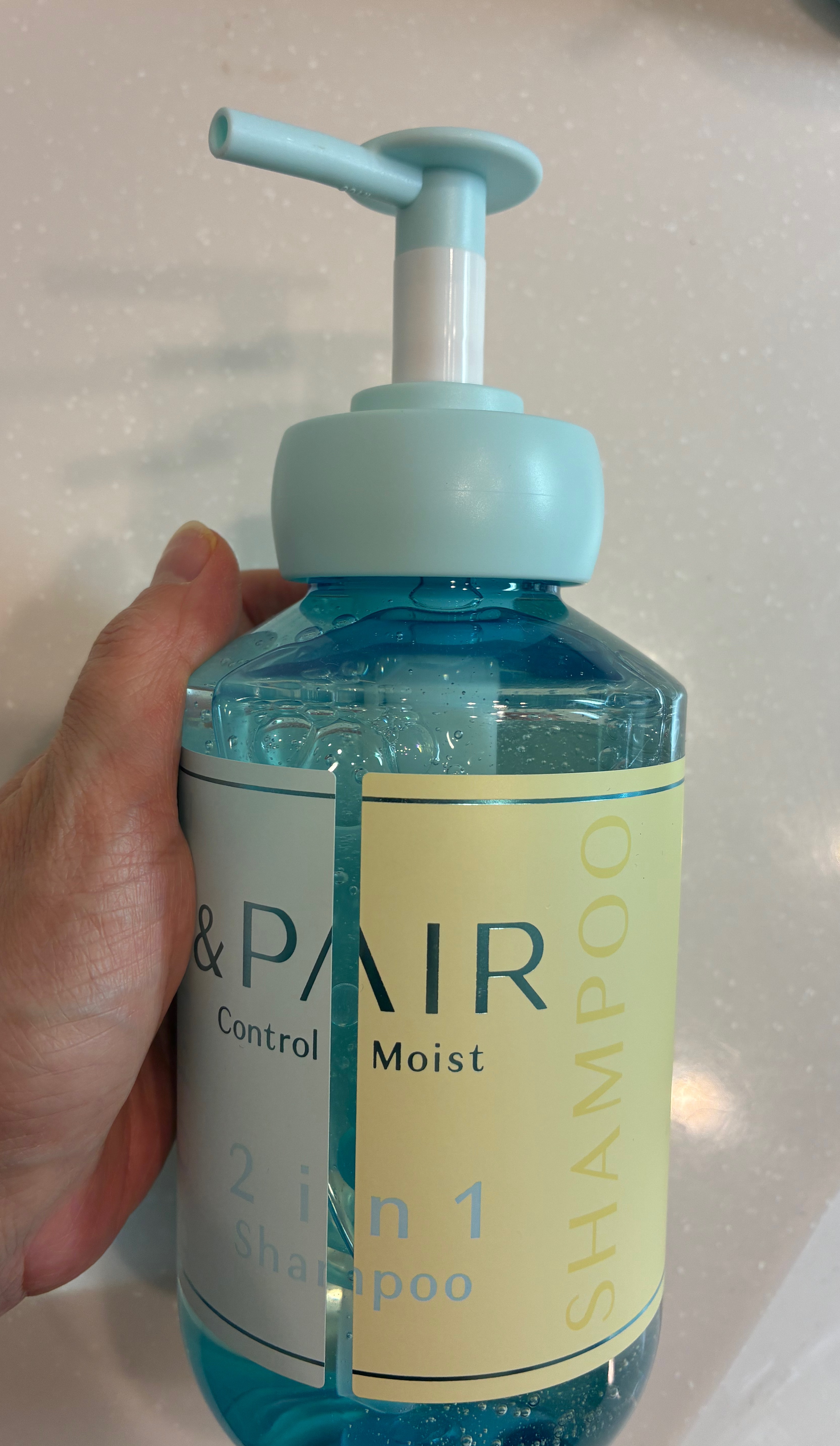 アンドペア コントロール モイスト 2in1 シャンプー＆ヘアトリートメント/&PAIR/市販シャンプーを使ったクチコミ（2枚目）