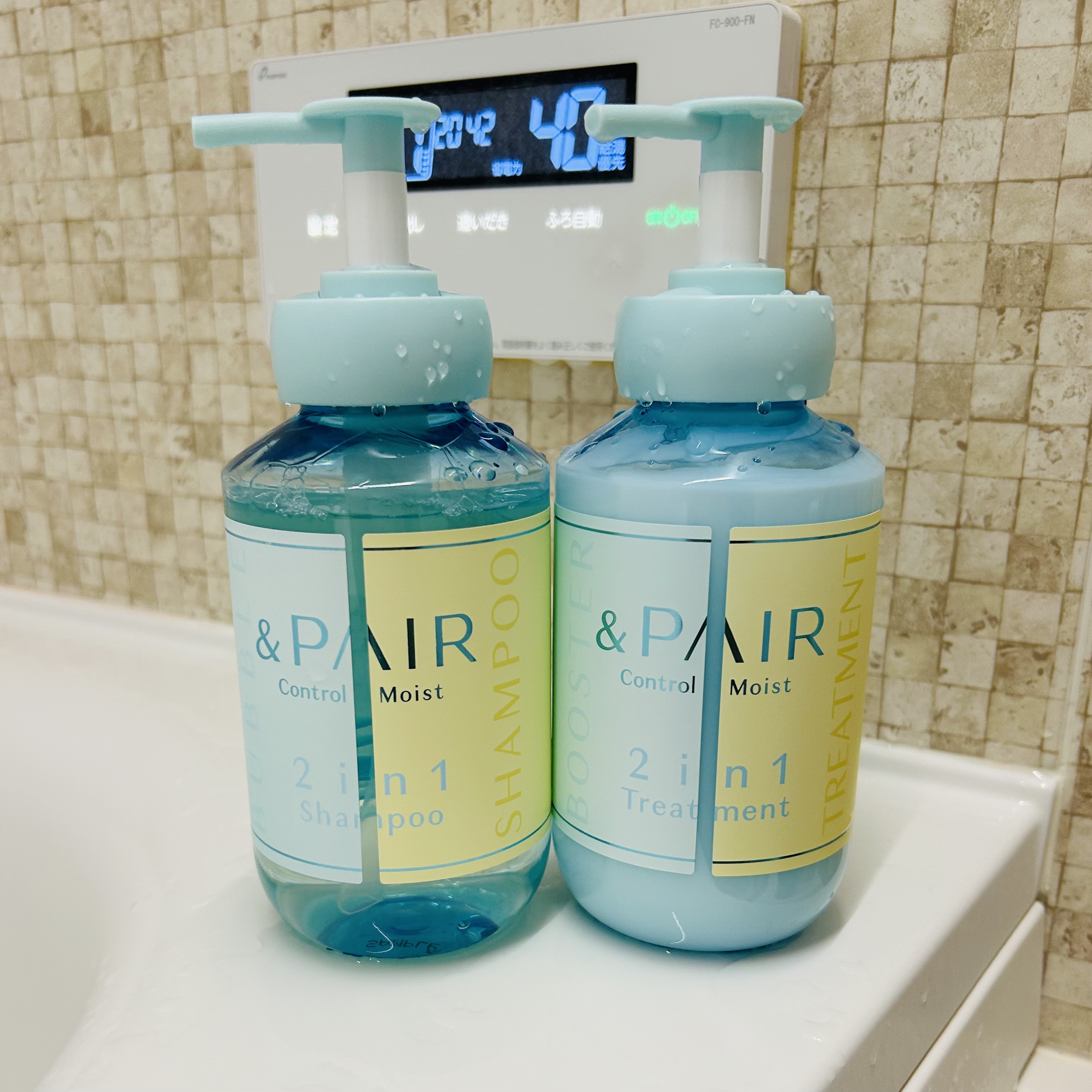 アンドペア コントロール モイスト 2in1 シャンプー＆ヘアトリートメント/&PAIR/市販シャンプーを使ったクチコミ（1枚目）