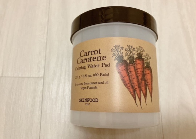 キャロットカロテン カーミングウォーターパッド/SKINFOOD/トナーパッドを使ったクチコミ（1枚目）