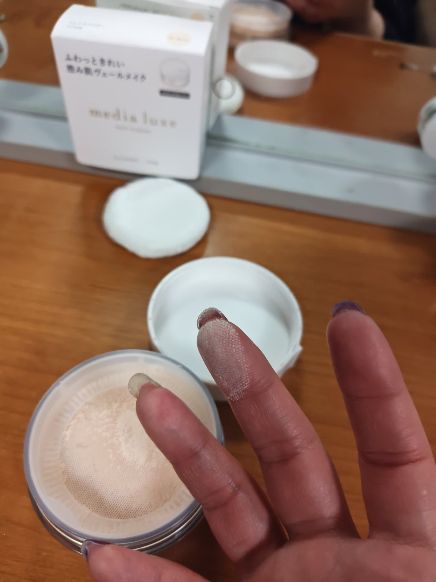 フェイスパウダー/media luxe/ルースパウダーを使ったクチコミ(6枚目)