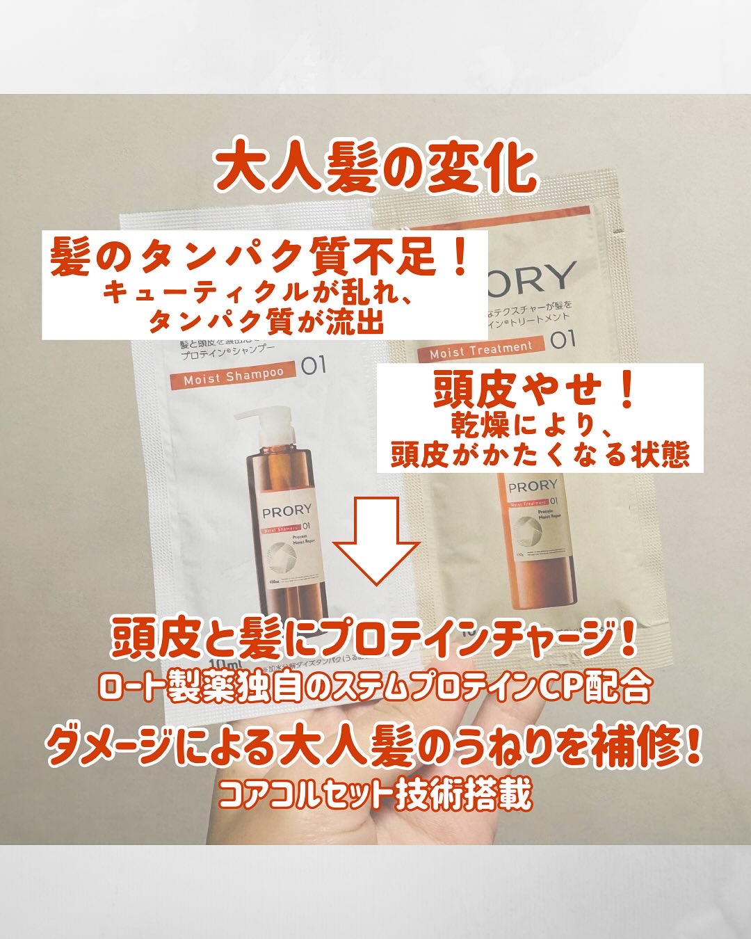 プロリー モイストリペア シャンプー/トリートメント シャンプー（450ml）/PRORY/市販シャンプーを使ったクチコミ（2枚目）