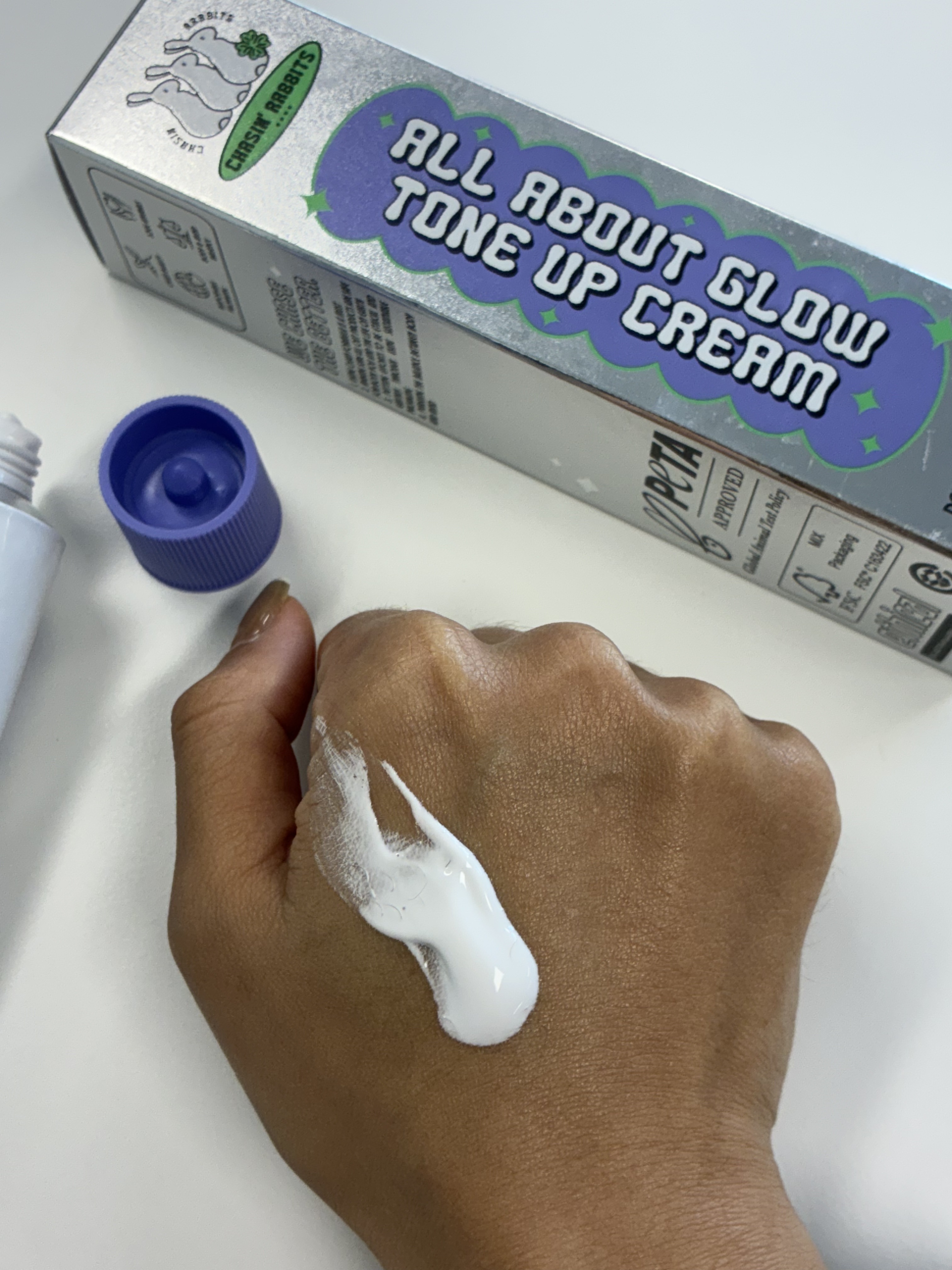 オールアバウトグロウトーンアップクリーム/CHASIN'RABBITS/化粧下地を使ったクチコミ（2枚目）