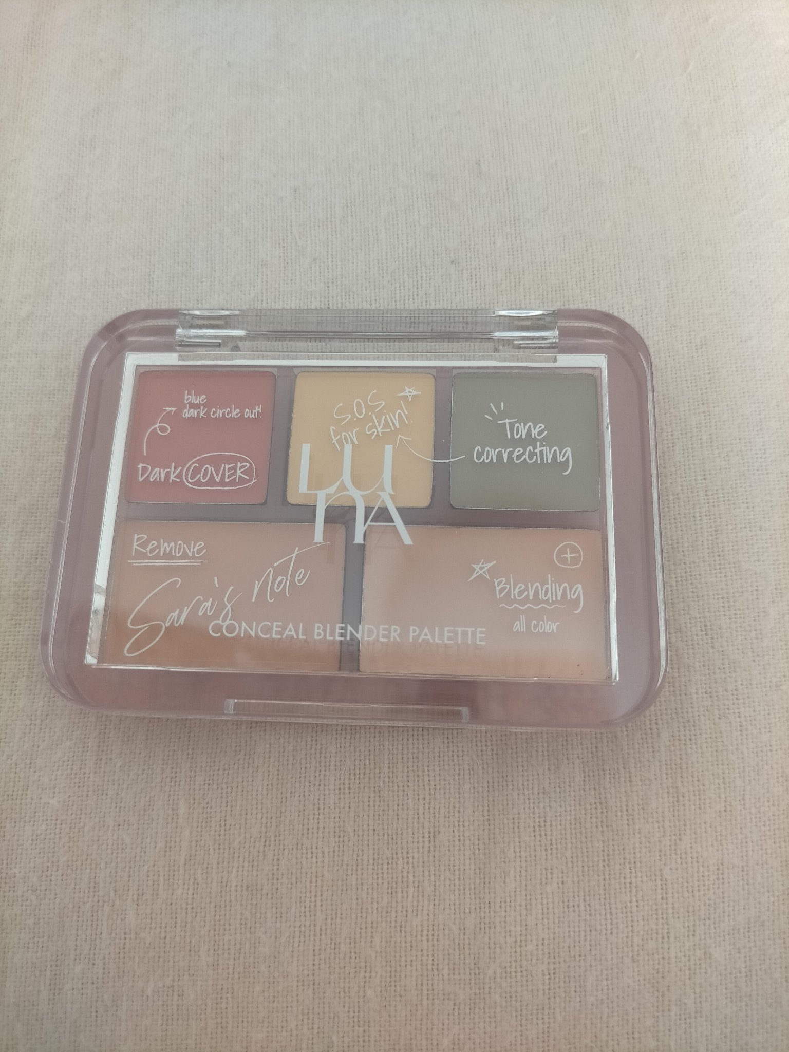 コンシールブレンダーパレット/LUNA/パレットコンシーラーを使ったクチコミ（1枚目）