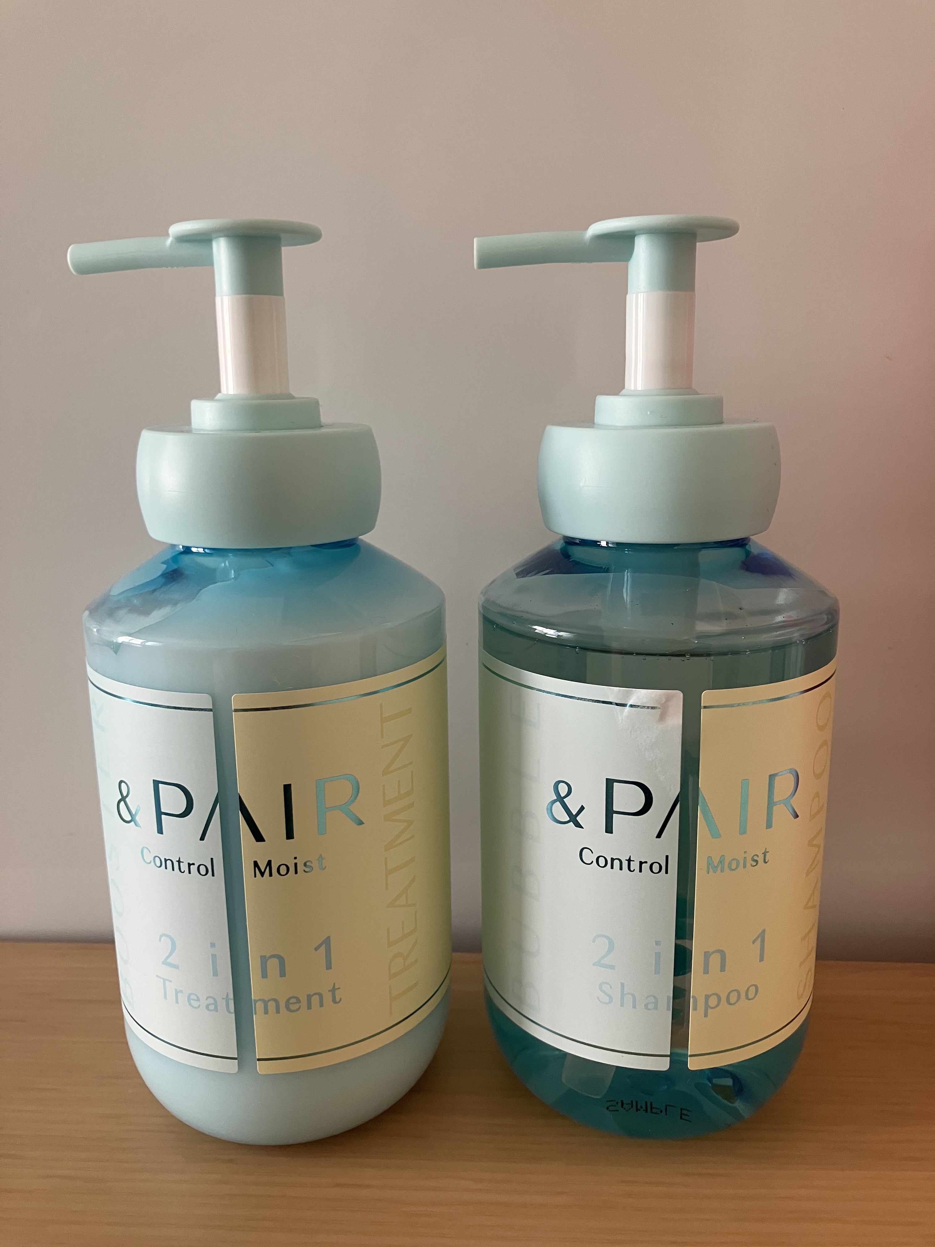 アンドペア コントロール モイスト 2in1 シャンプー＆ヘアトリートメント/&PAIR/市販シャンプーを使ったクチコミ（1枚目）