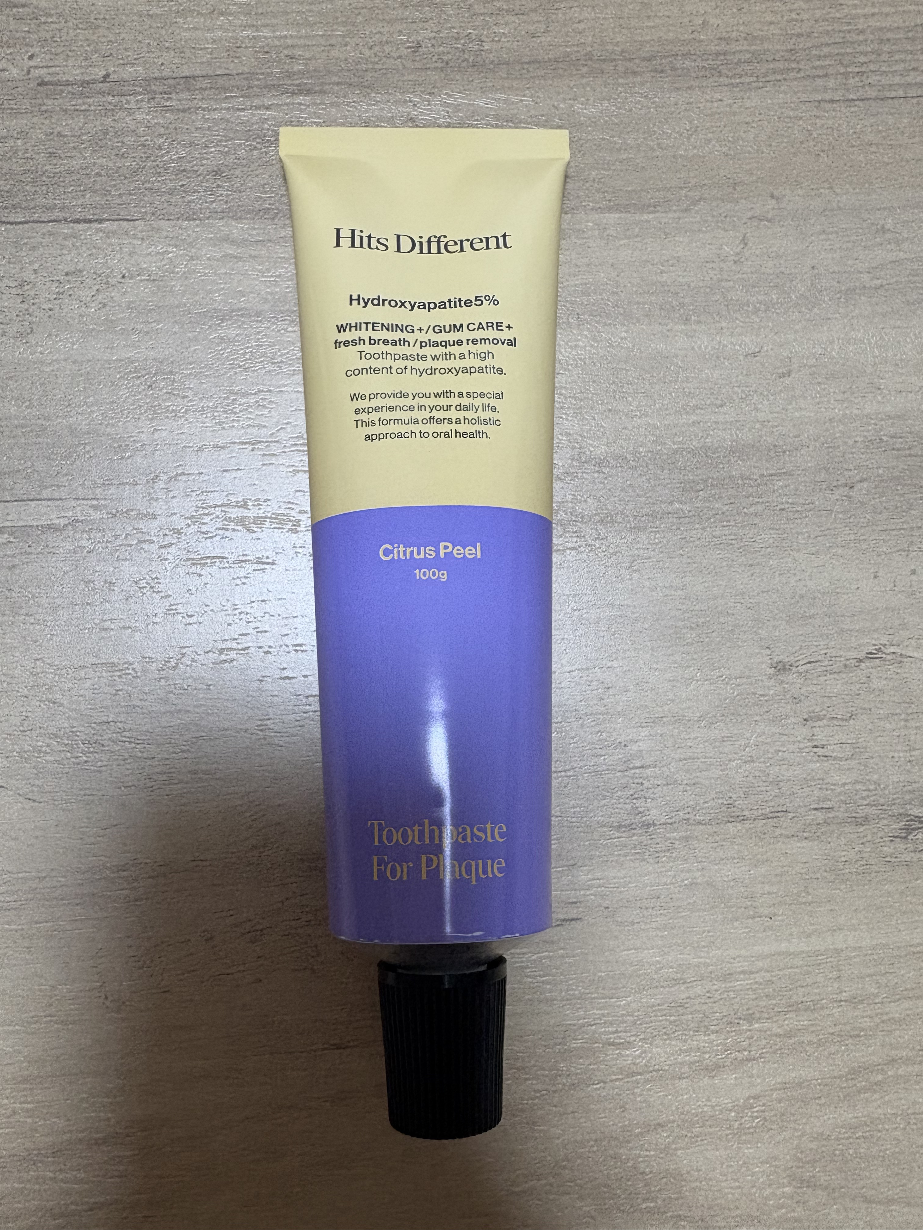 ヒッツディファレント　トゥースペースト　フォー　プラーク/Hits Different/歯磨き粉を使ったクチコミ（2枚目）