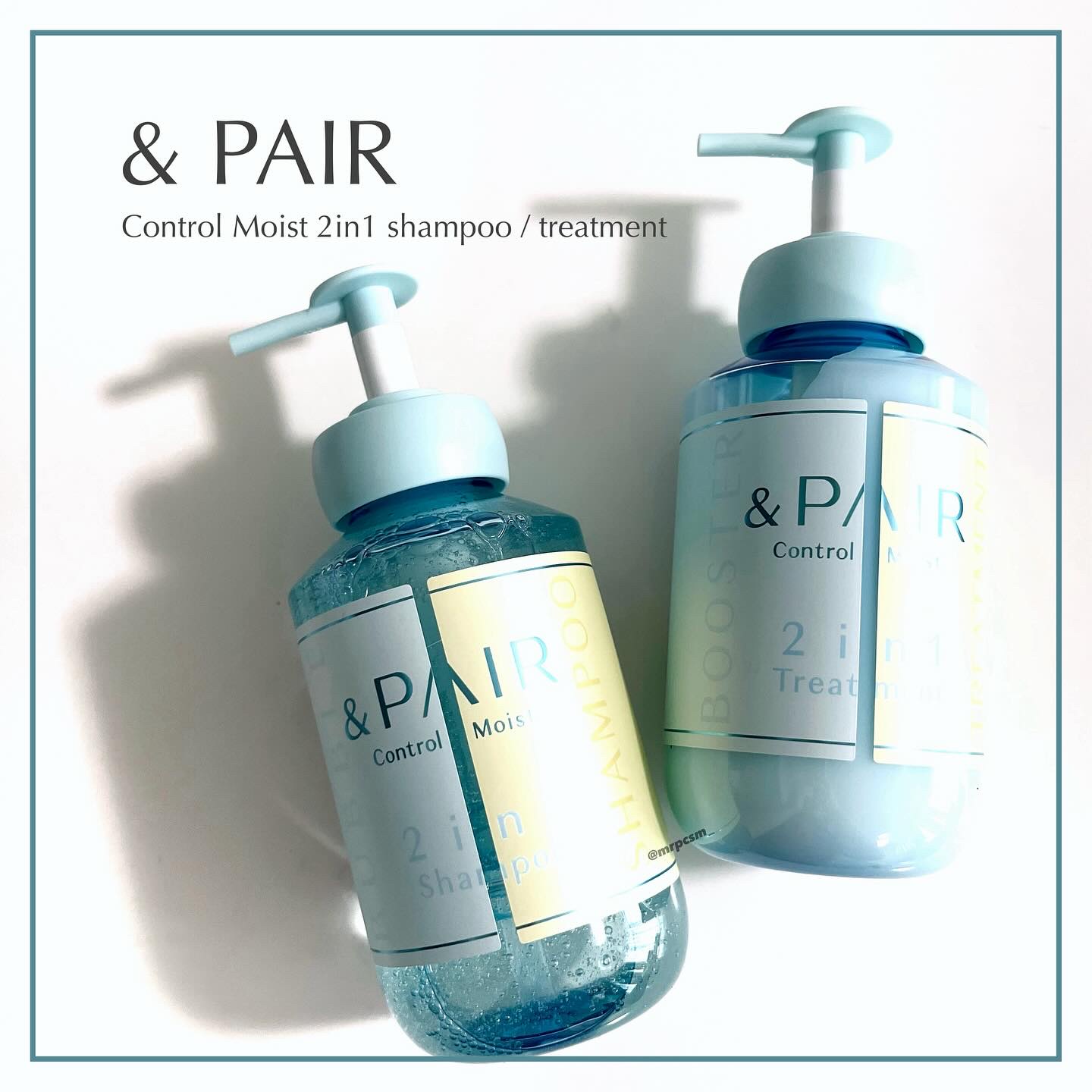 .
#PR
★＆PAIR（アンドペア）
　コントロール モイスト 2in1 シャンプー/ヘアトリートメント

高機能ナイトケア「THERATIS」と
ハチミツ美容の「&honey」が融合したシャントリ✨

泡立ちよく、洗いごこち気持ち良い�