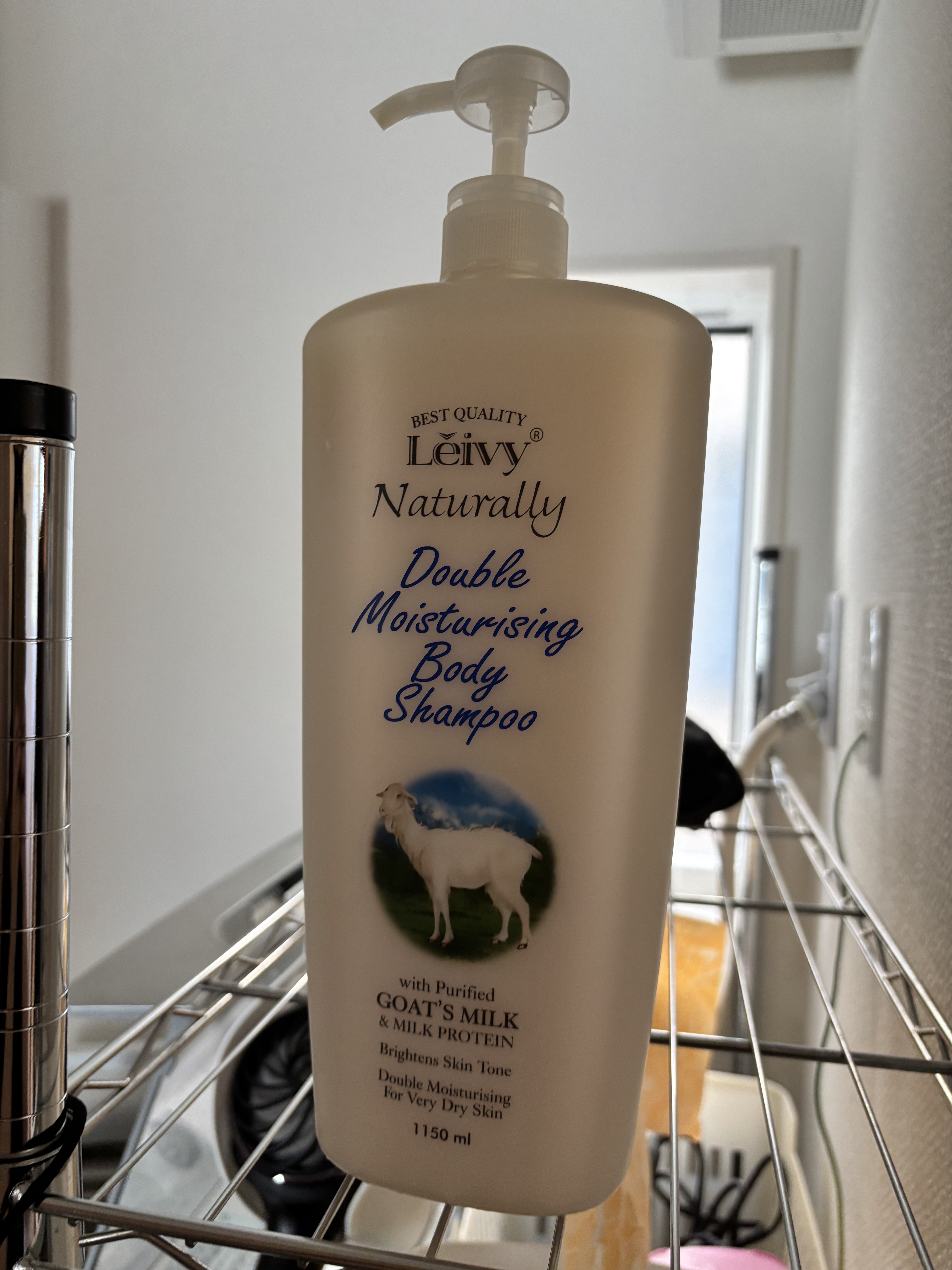 ボディシャンプー ゴートミルク 本体 1150ml/Leivy/ボディソープを使ったクチコミ（1枚目）