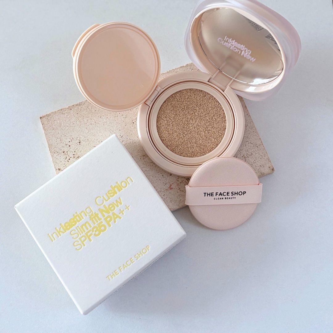 インクラスティングクッションファンデーション/THE FACE SHOP/クッションファンデーションを使ったクチコミ（1枚目）