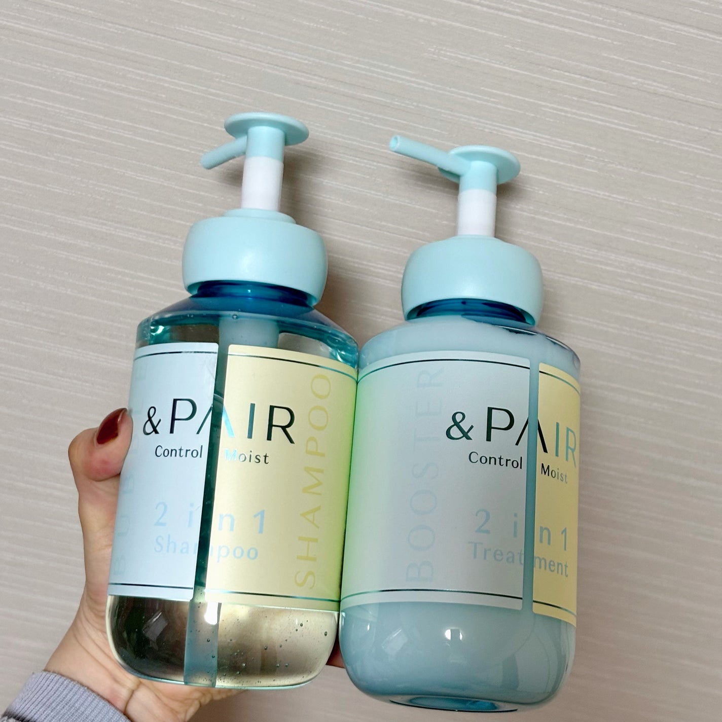 アンドペア コントロール モイスト 2in1 シャンプー&ヘアトリートメント/&PAIR/市販シャンプーを使ったクチコミ(4枚目)