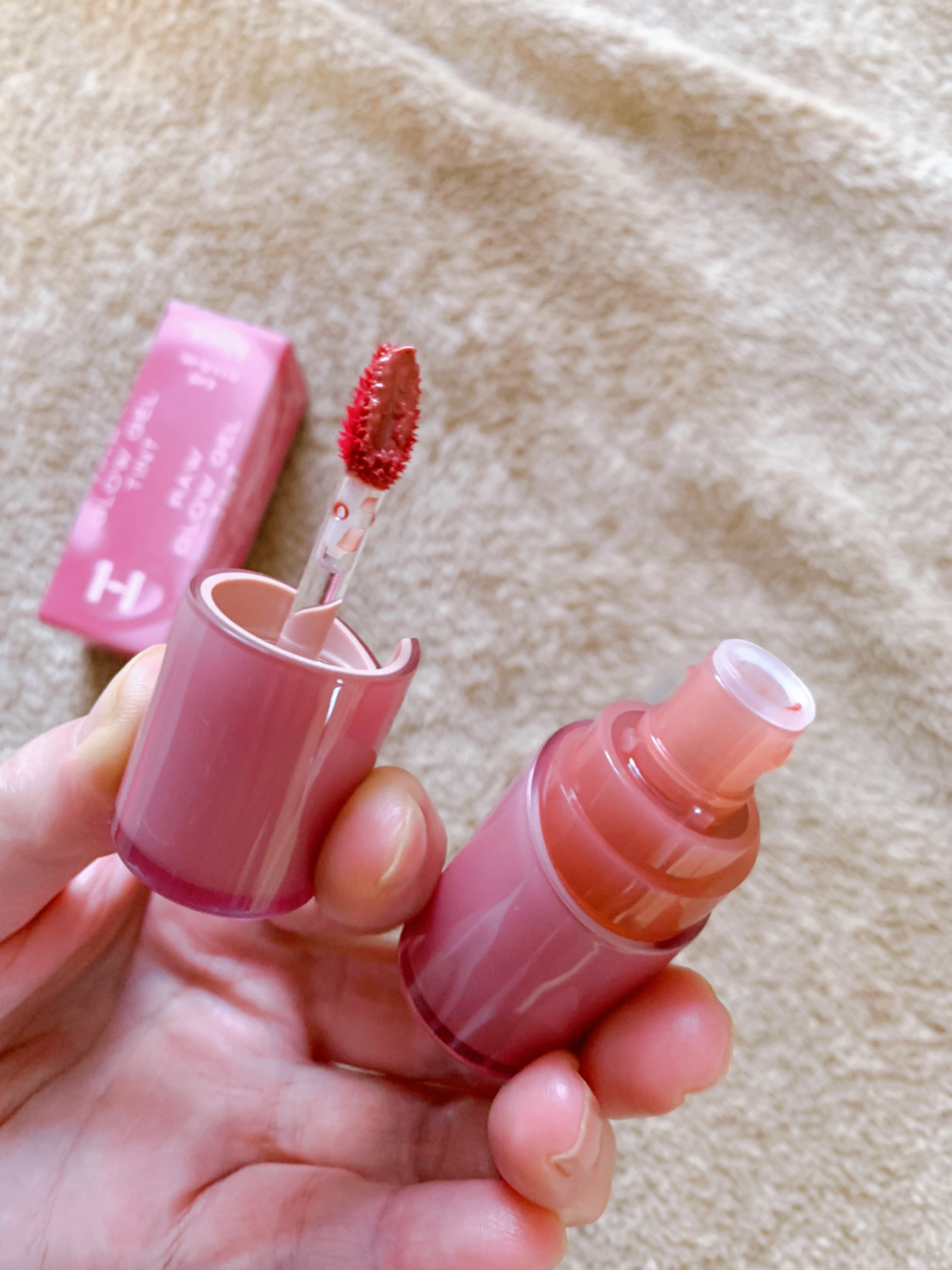 ロウグロウジェルティント/hince/リップティントを使ったクチコミ（2枚目）