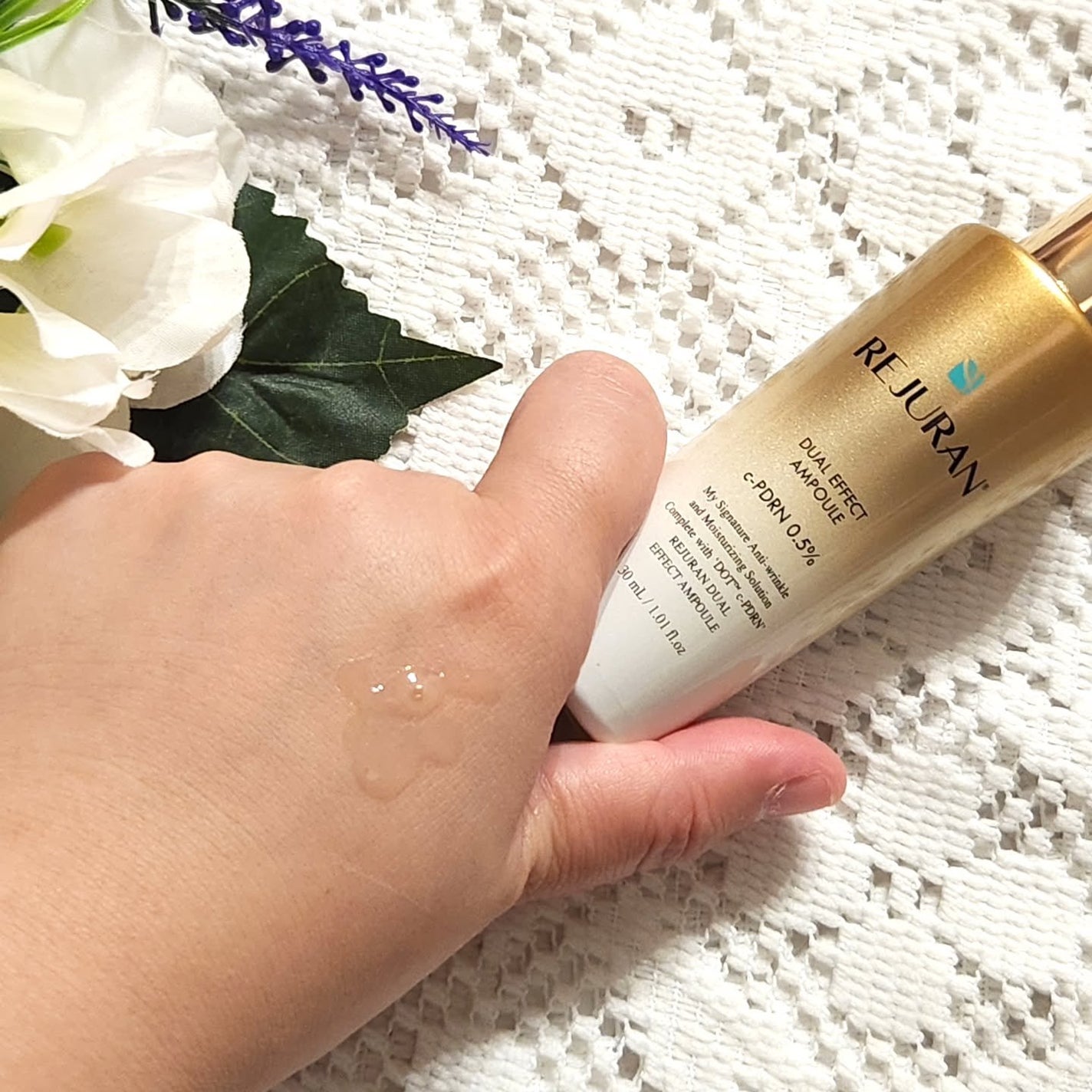 ãã¥ã¢ã« ãšãã§ã¯ã ã¢ã³ãã«/REJURAN COSMETICS/çŸå®¹æ¶²ã䜿ã£ãã¯ãã³ãïŒ5æç®ïŒ