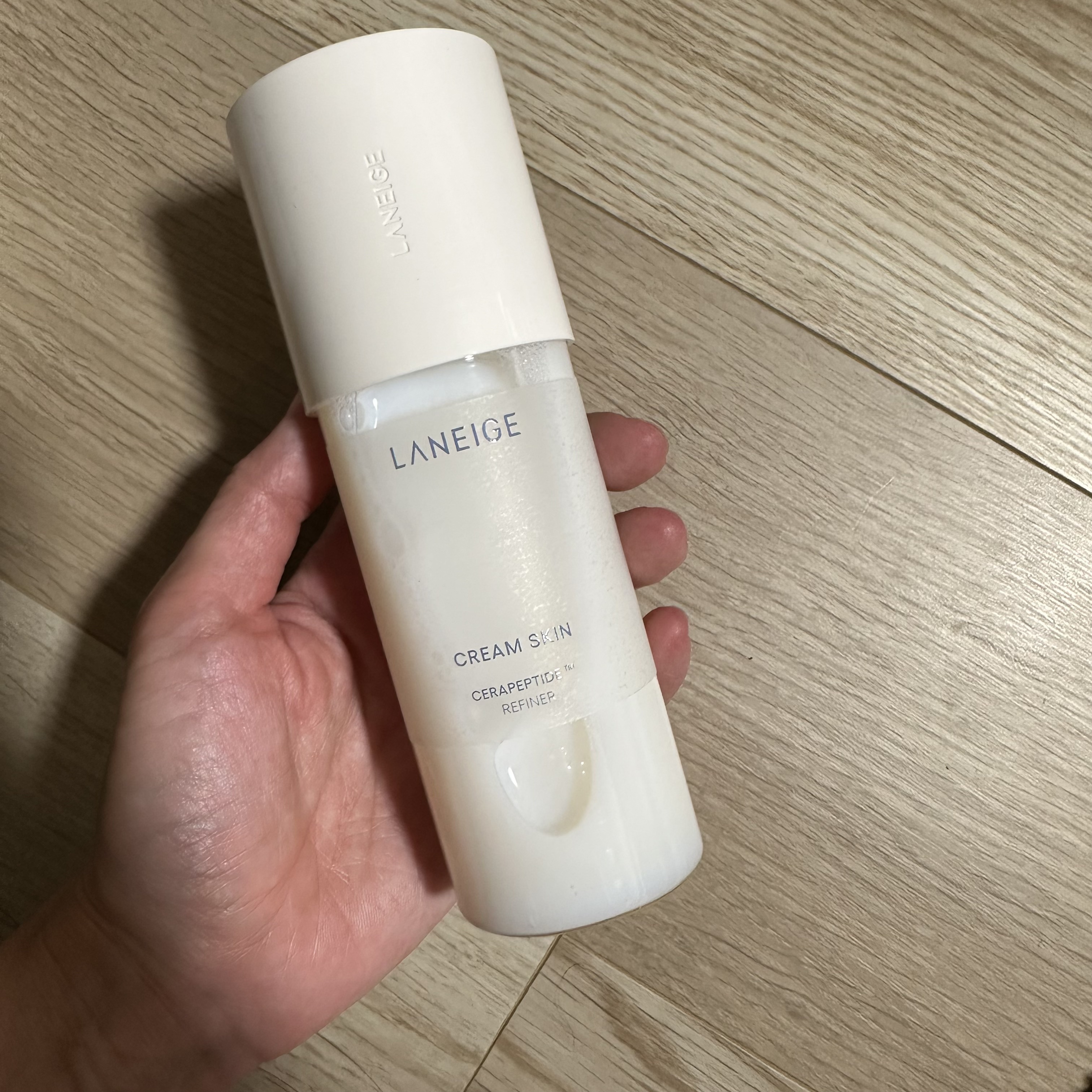 LANEIGE クリームスキン ローションのクチコミ「店頭で見て気になって買ってみました！
とろみのあるテクスチャ。
肌なじみいいし、伸びもよかった.....」（2枚目）