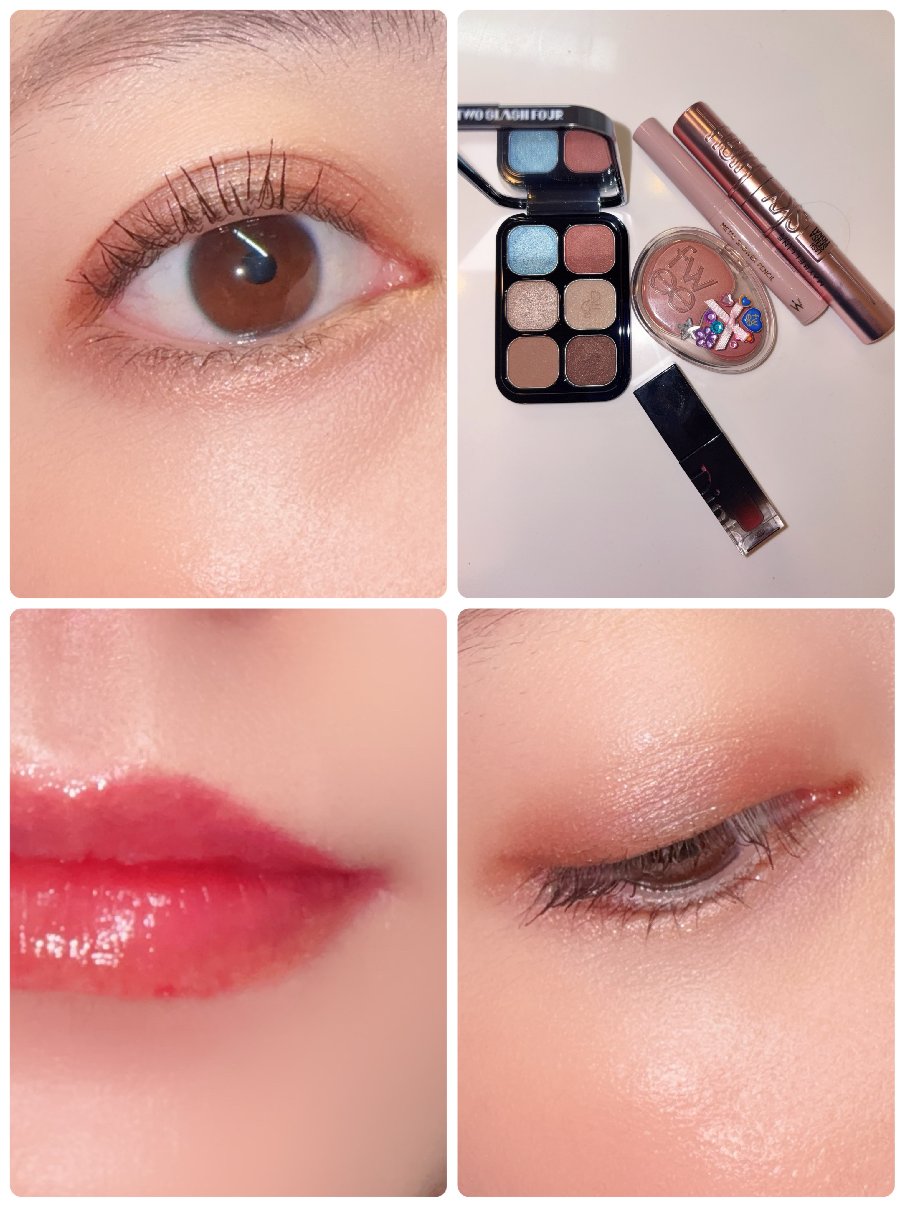 オッドバランスアイパレット 01 フィーバーブルー/TWO SLASH FOUR/アイシャドウパレットを使ったクチコミ（1枚目）