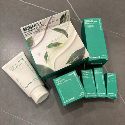 グリーンティー セラミド ミルク エッセンストナー/innisfree/化粧水を使ったクチコミ(1枚目)
