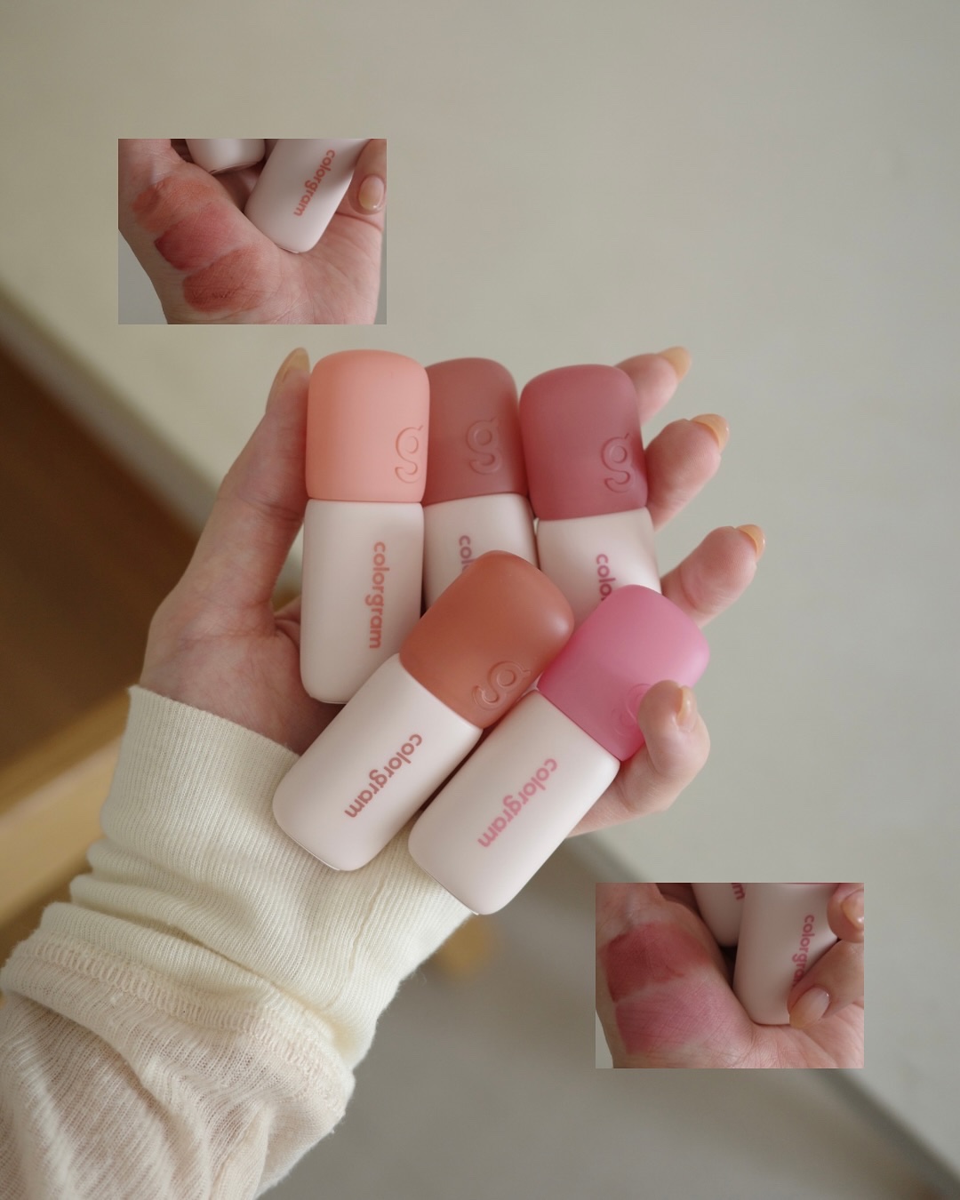 カラーグラム ヌーディーブラーティント 08 ヒップチョコレート/Colorgram/リップティントを使ったクチコミ（1枚目）