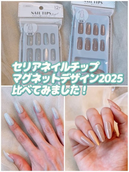 マグネット風ネイルチップ/セリア/ネイルチップ・パーツを使ったクチコミ(1枚目)