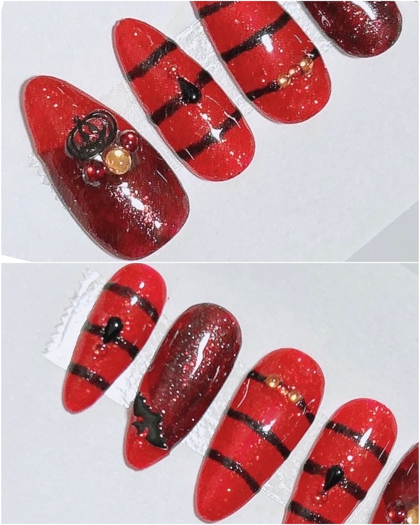 ネイルジュエリーシール/DAISO/ネイルシールを使ったクチコミ（3枚目）