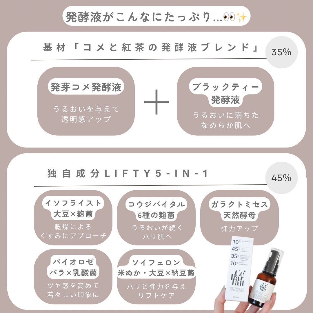 セパルフェ・リフティ/セパルフェ(Ce'Parfait)/美容液を使ったクチコミ(4枚目)