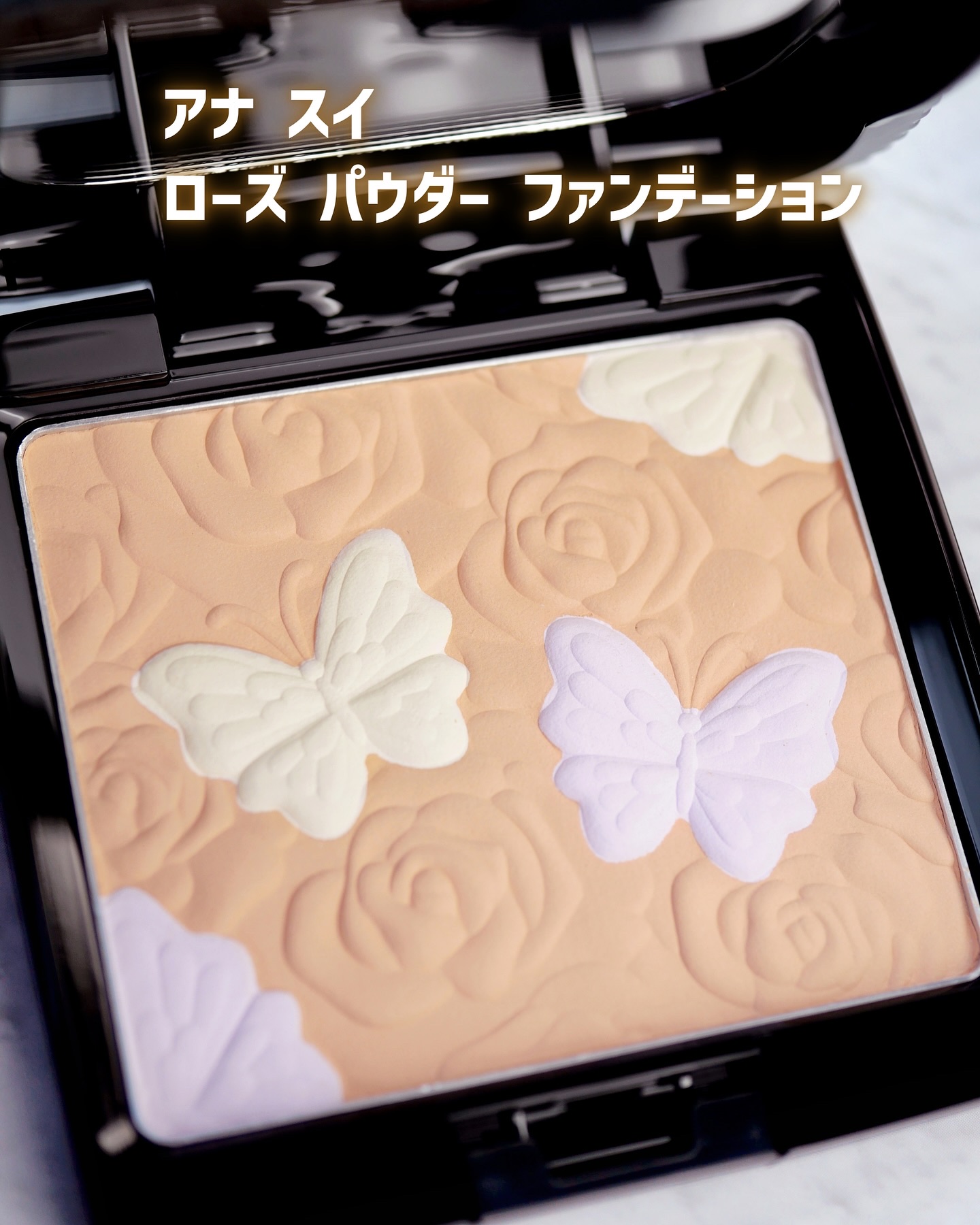 ローズ パウダー ファンデーション/ANNA SUI/パウダーファンデーションを使ったクチコミ（3枚目）