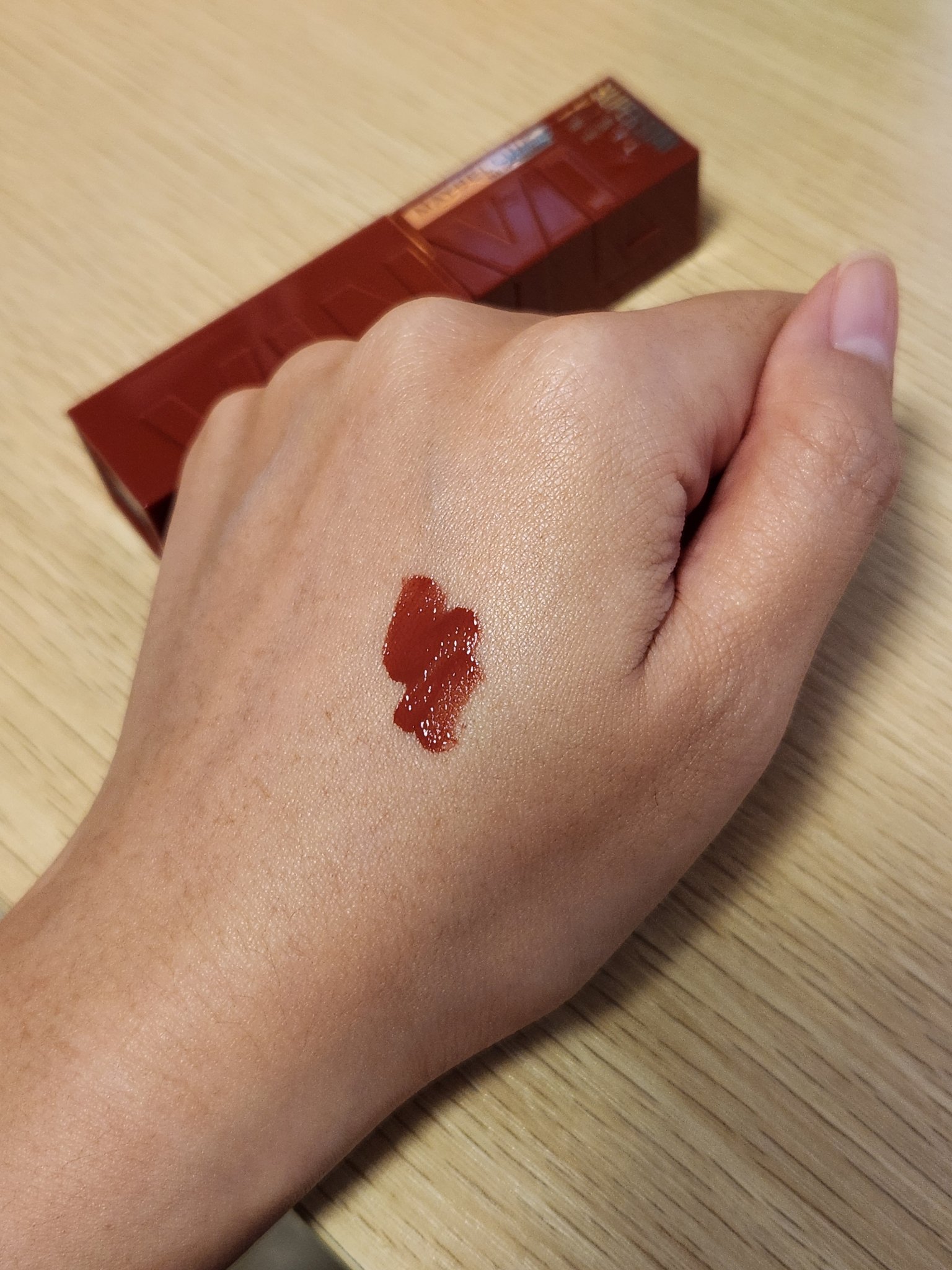 SPステイ ヴィニルインク 130 極上のローストチョコレート/MAYBELLINE NEW YORK/口紅を使ったクチコミ（2枚目）