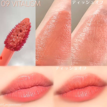 Dewy Syrup Tint/EITHER&/口紅を使ったクチコミ(4枚目)