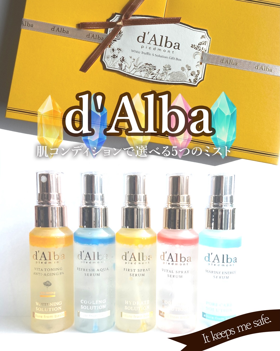 ダルバ ホワイトトリュフファーストスプレーセラム/ダルバ/ミスト状化粧水を使ったクチコミ（1枚目）