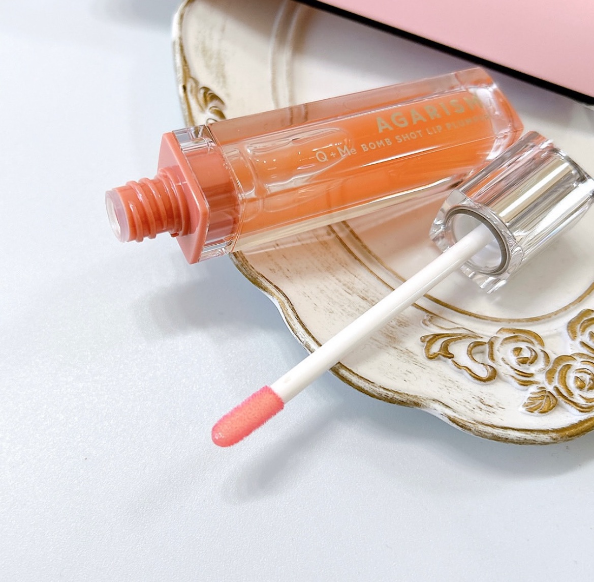 キューミ―ボムショットリッププランパー/AGARISM/リッププランパーを使ったクチコミ（2枚目）