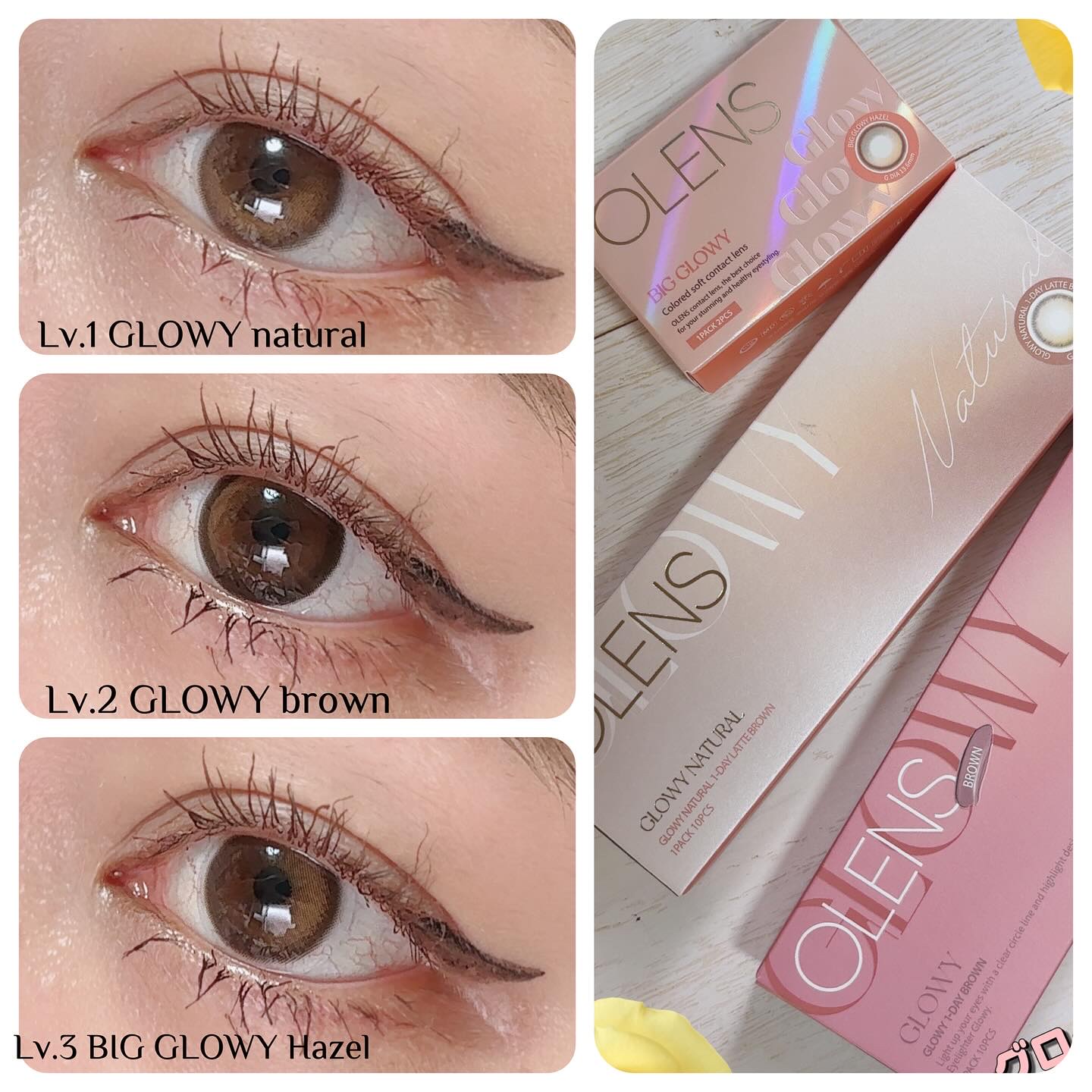 Glowy 1day/OLENS/ワンデー（１DAY）カラコンを使ったクチコミ（1枚目）