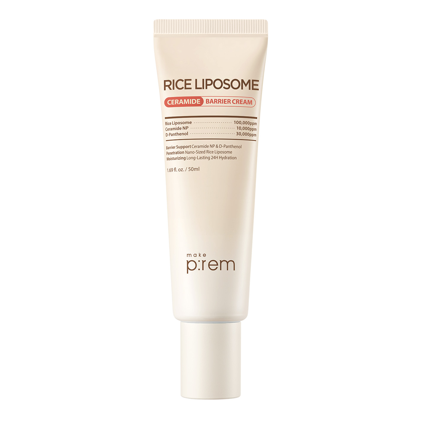 make prem ライスリポソームセラミドバリアクリーム