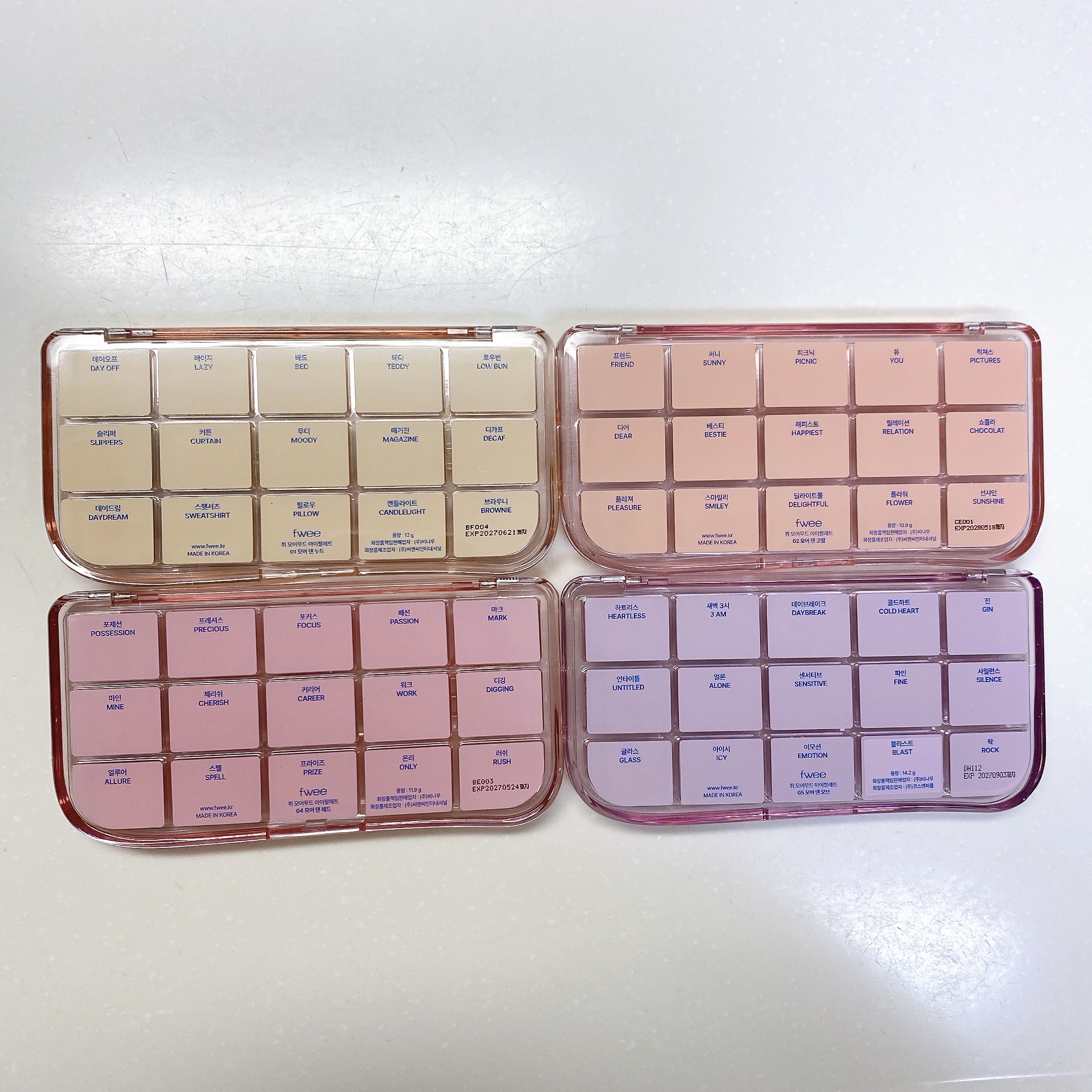 フィー モアムードアイパレット/fwee/アイシャドウパレットを使ったクチコミ（3枚目）