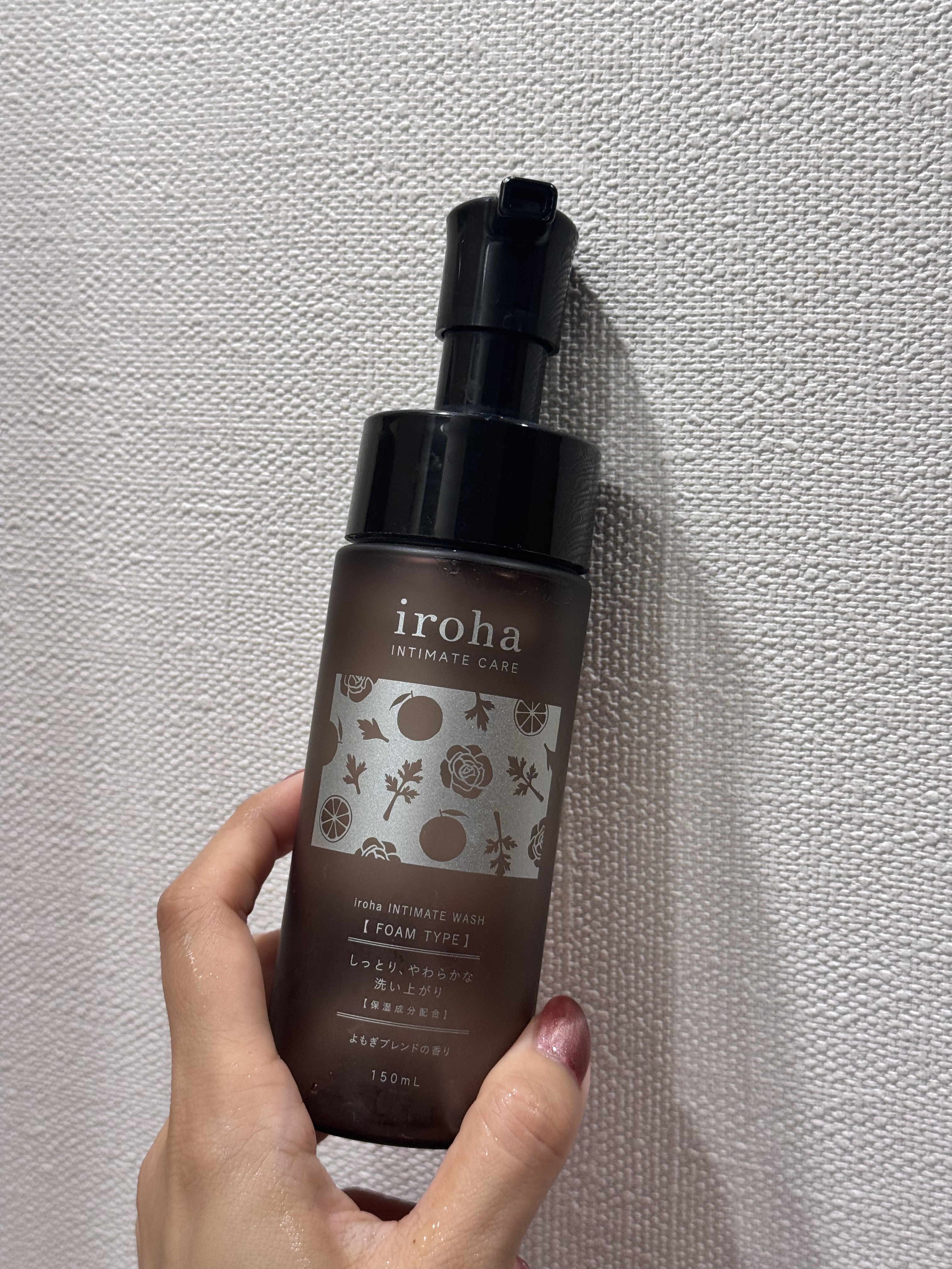 イロハ インティメートウォッシュ フォームタイプ よもぎブレンドの香り/iroha INTIMATE CARE/デリケートゾーンケアを使ったクチコミ（1枚目）