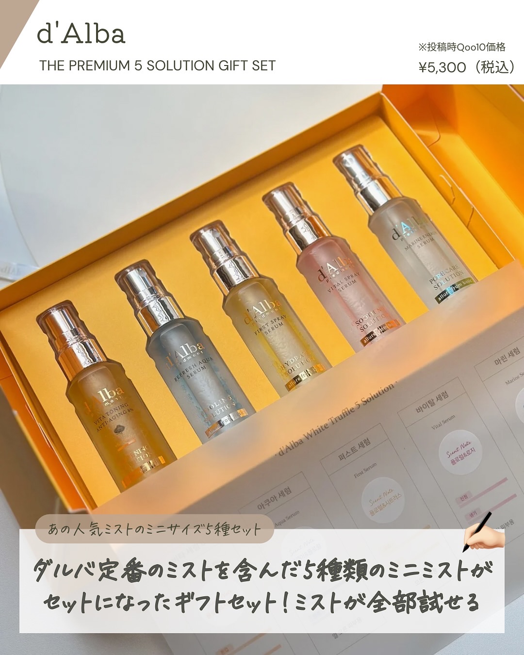 ダルバ ホワイトトリュフファーストスプレーセラム/ダルバ/ミスト状化粧水を使ったクチコミ（2枚目）