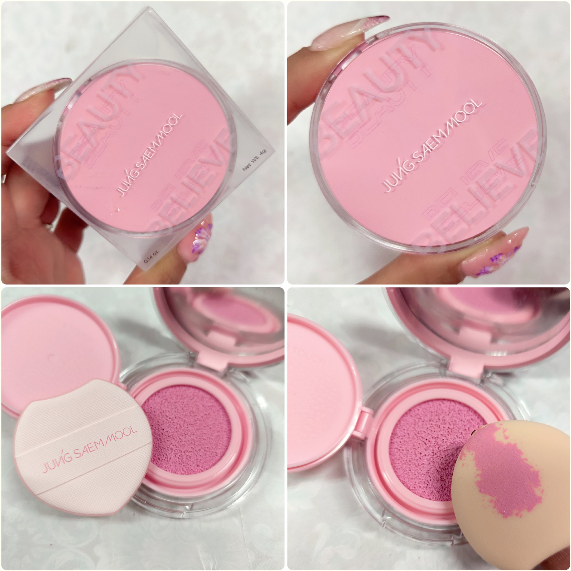 アーティストクッションブラッシュ/JUNG SAEM MOOL/リキッドチークを使ったクチコミ（2枚目）